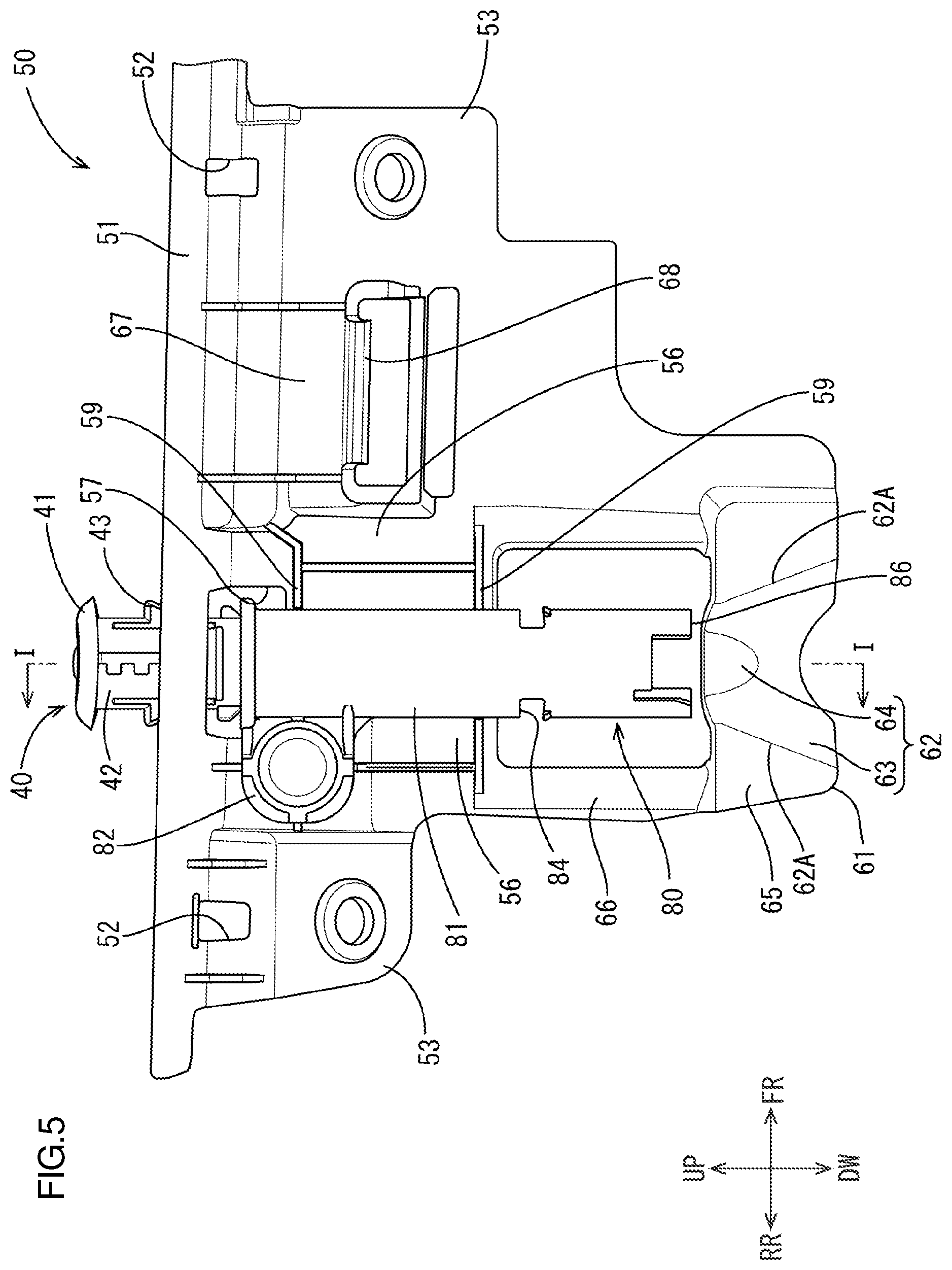 Patent US12410643 Figure 5 – Door lock assembly