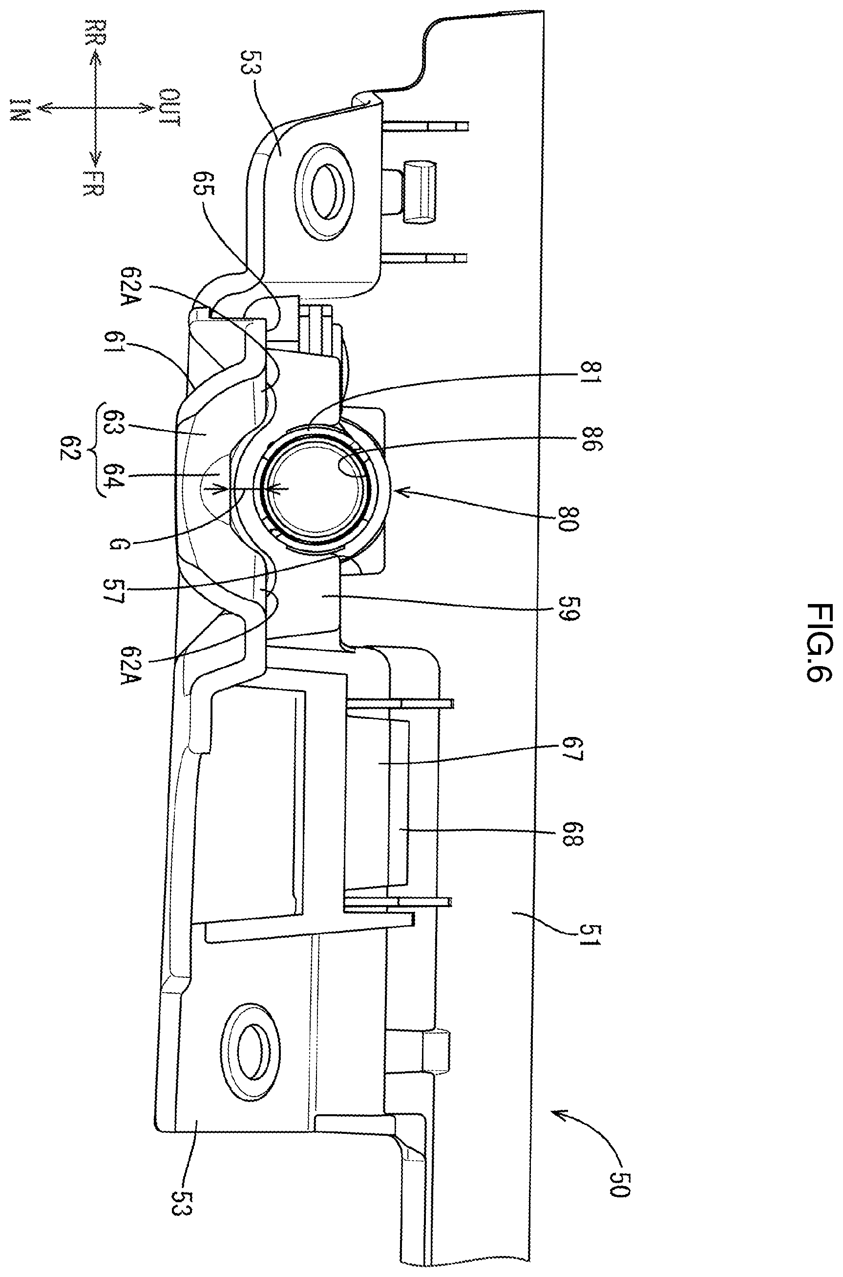 Patent US12410643 Figure 6 – Door lock assembly