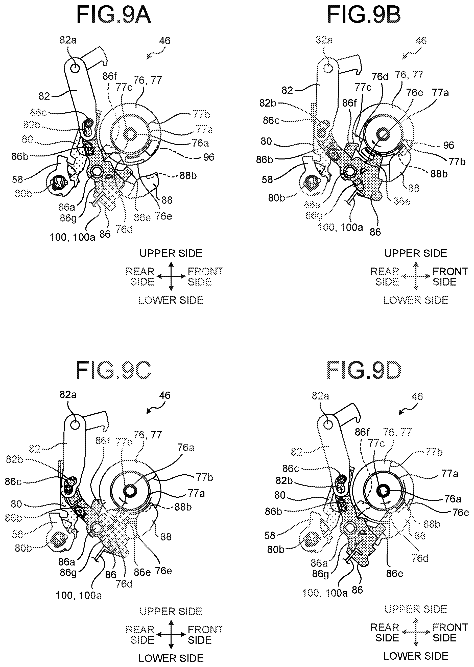 Patent US12410644 Figure 9 – Door latch device and actuator
