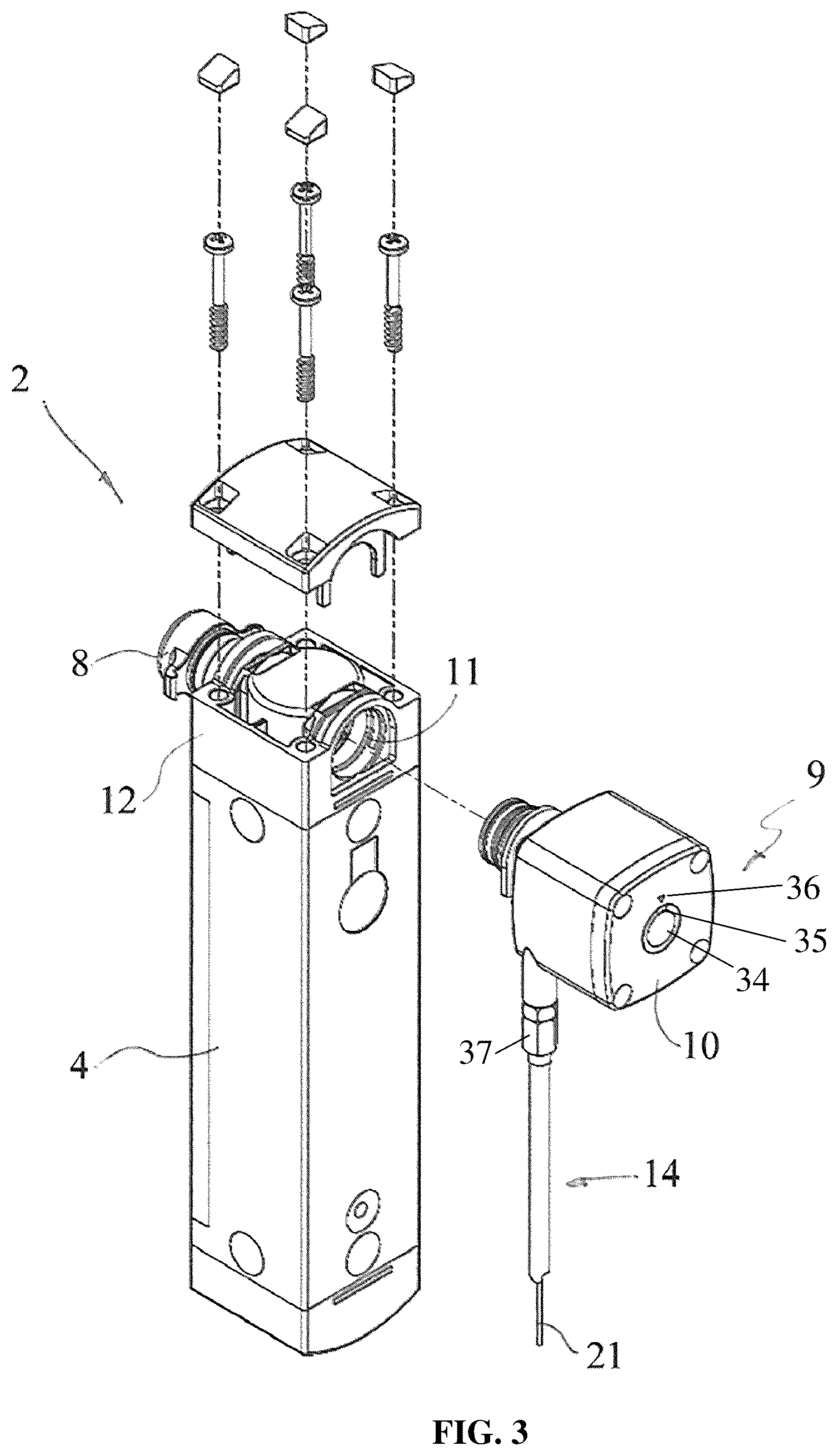 Patent US12410645 Figure 3 – Remote safety release for safety switches and safety switch comprising the release
