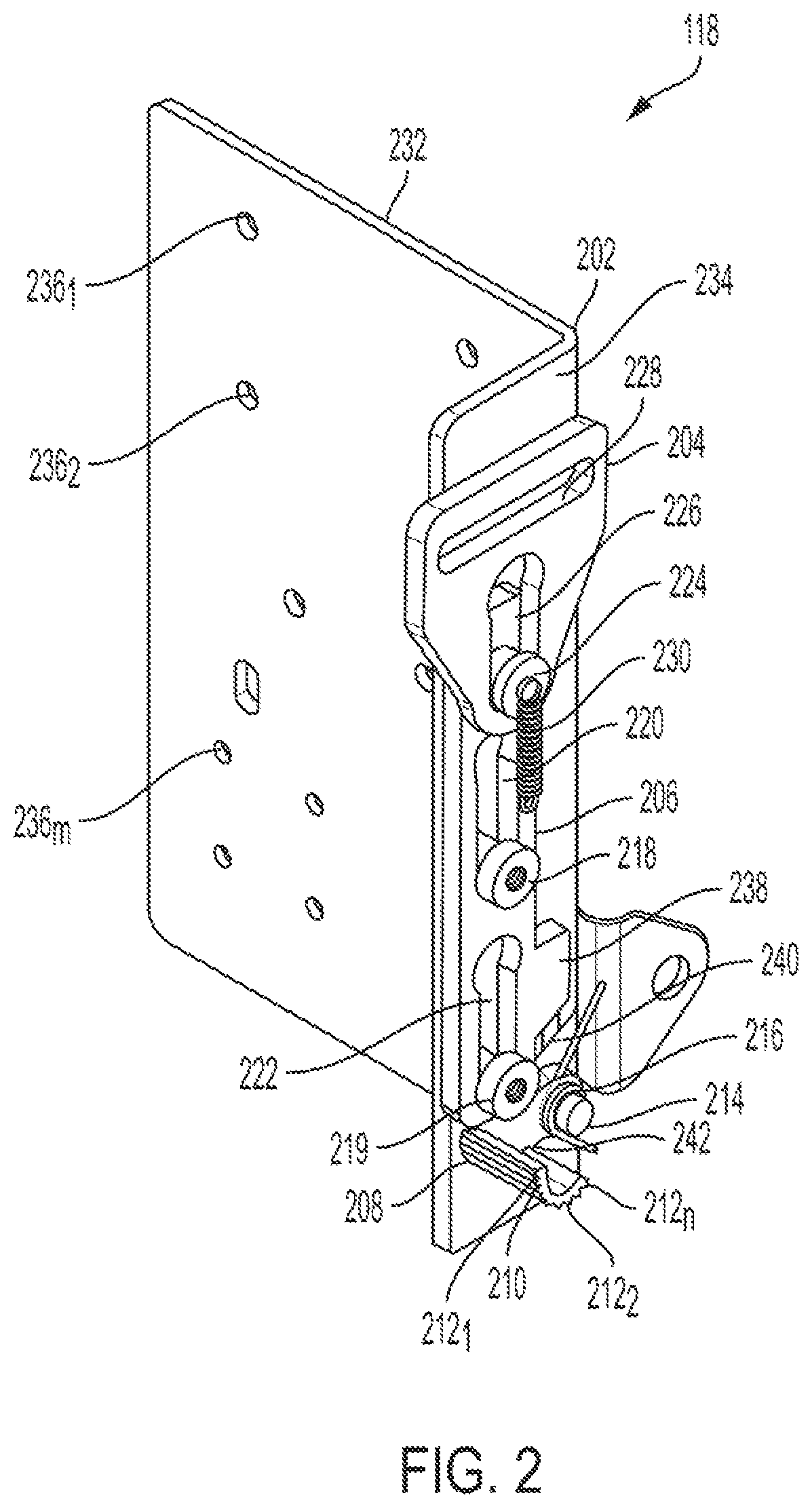 Patent US12410647 Figure 2 – Door stop mechanism
