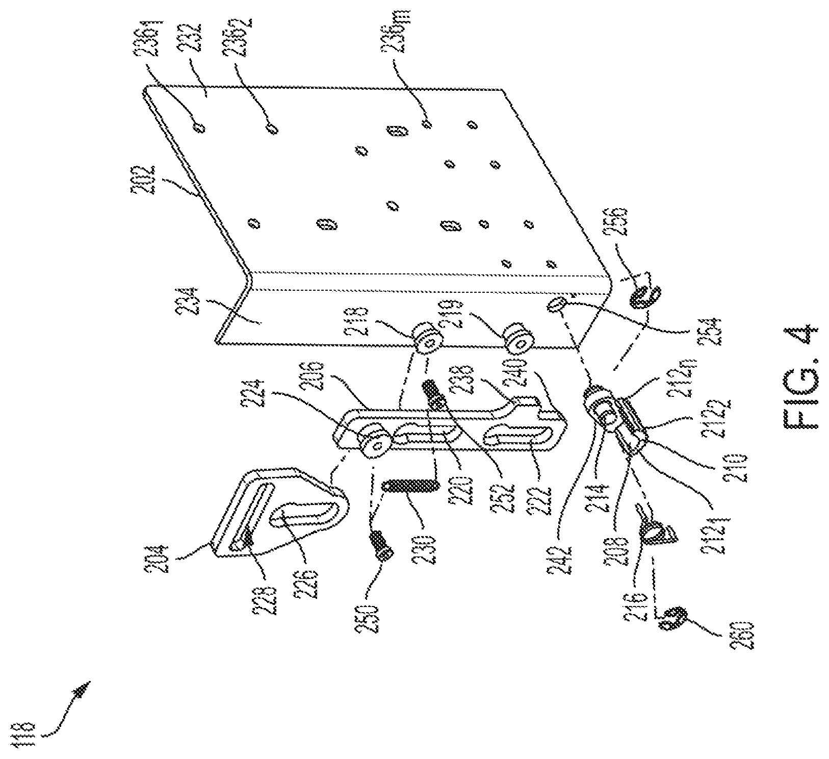 Patent US12410647 Figure 4 – Door stop mechanism