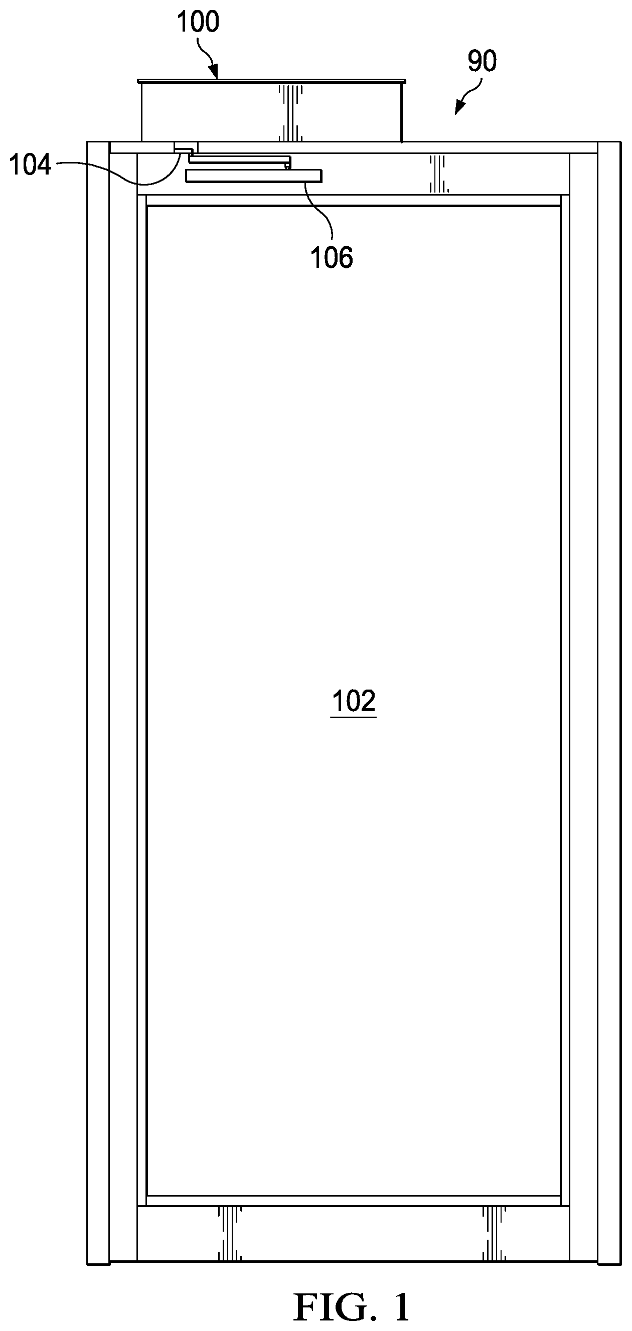 Patent US12410650 Figure 1 – Swing door operator