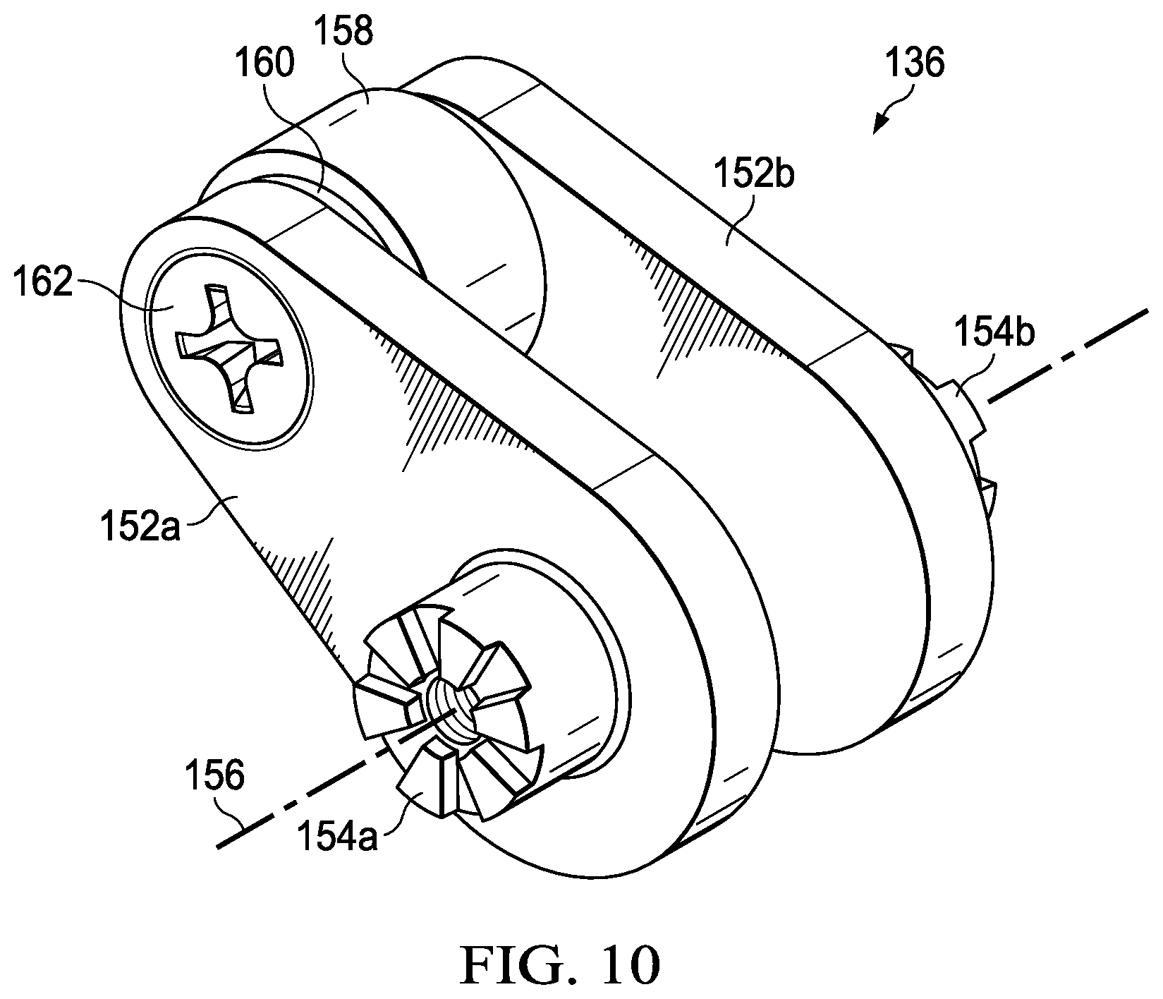 Patent US12410650 Figure 8 – Swing door operator