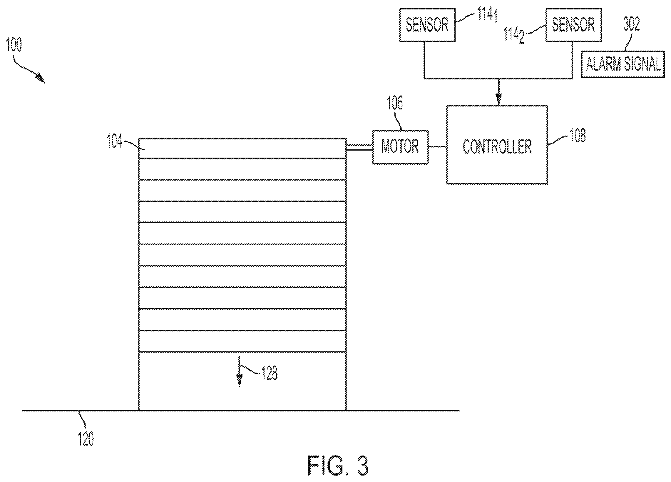 Patent US12410652 Figure 3 – Rolling doors with two-way operator logic