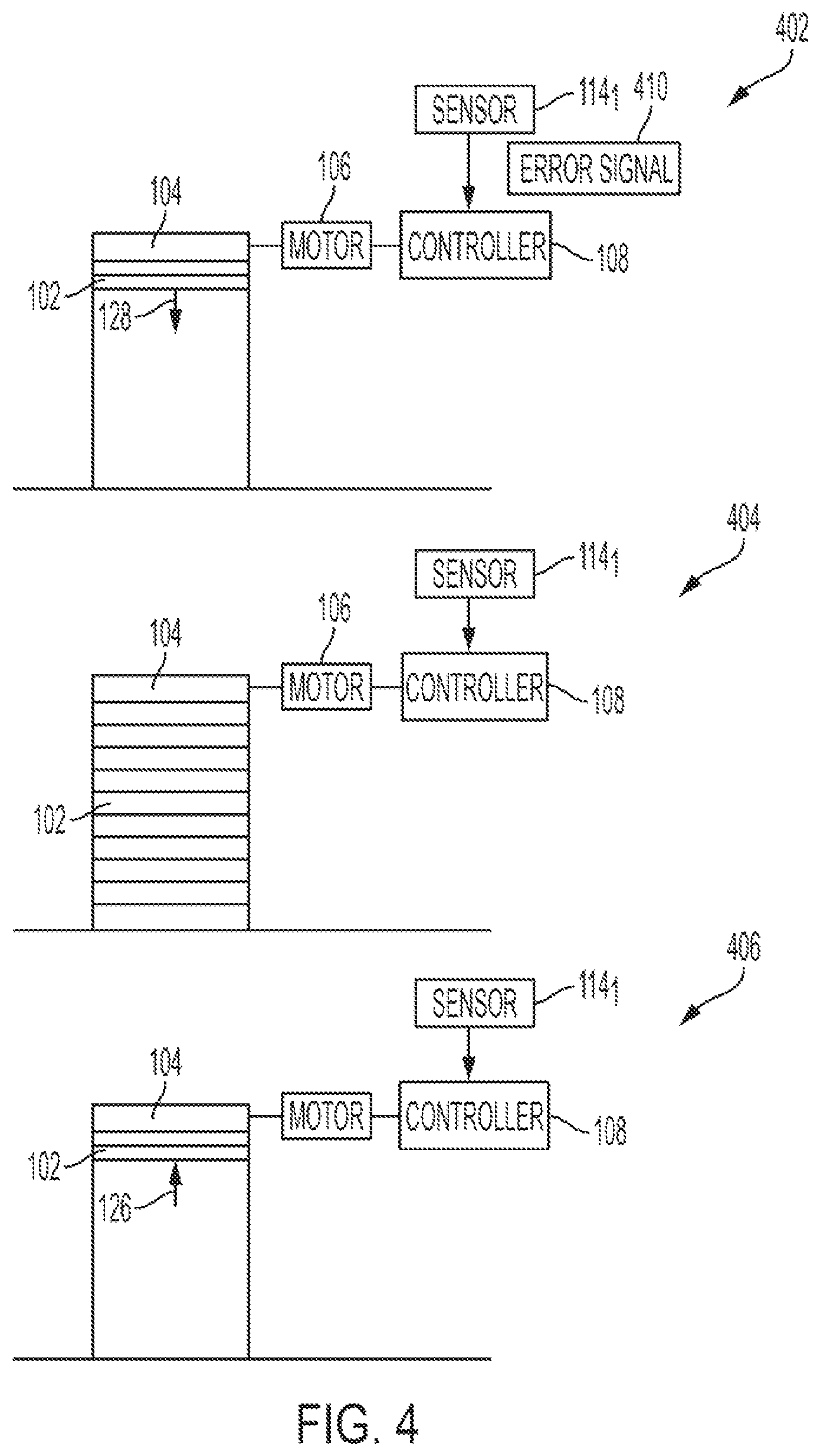 Patent US12410652 Figure 4 – Rolling doors with two-way operator logic