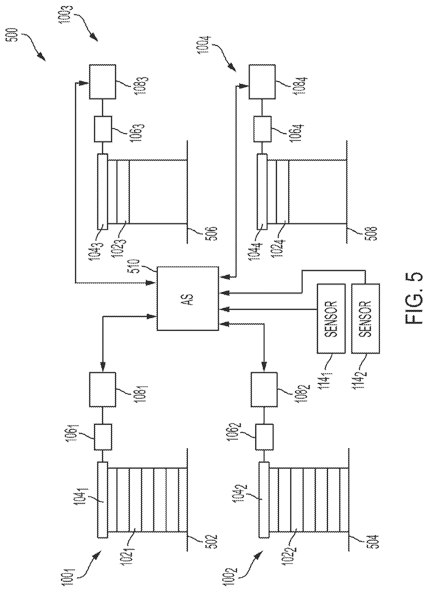 Patent US12410652 Figure 5 – Rolling doors with two-way operator logic