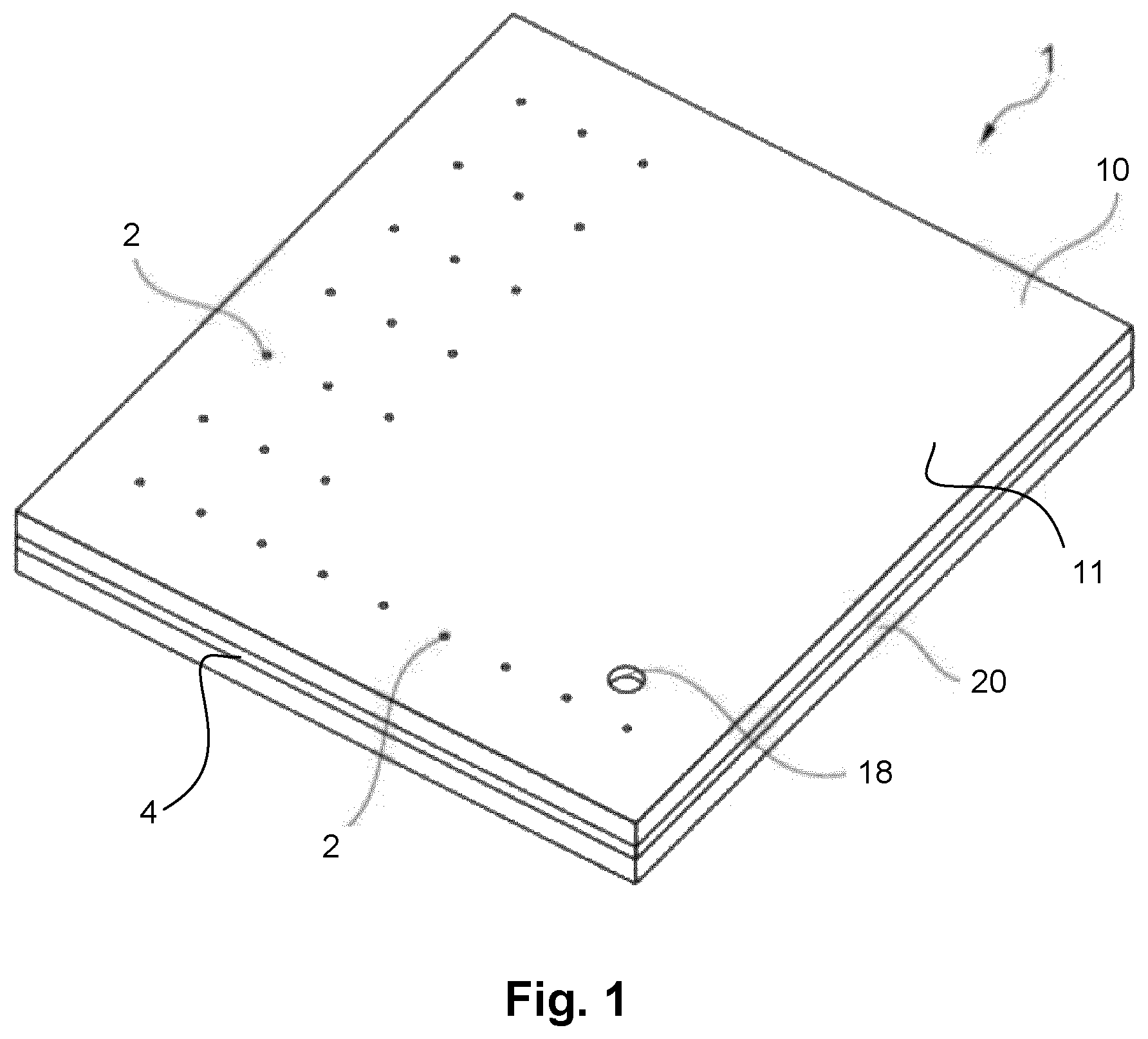 Patent US12410655 Figure 1 – Triple pane vacuum insulated glass unit