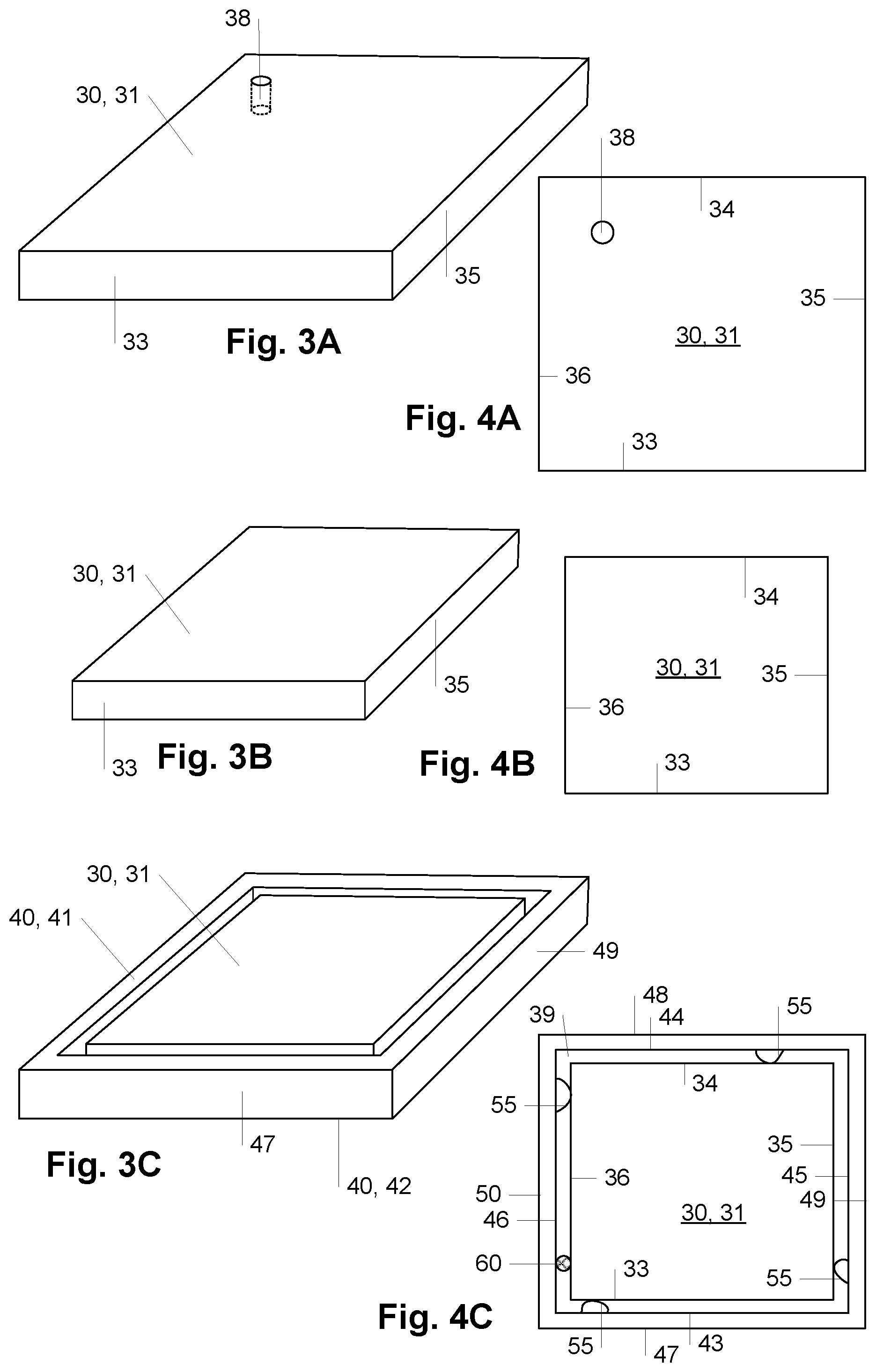 Patent US12410655 Figure 3 – Triple pane vacuum insulated glass unit