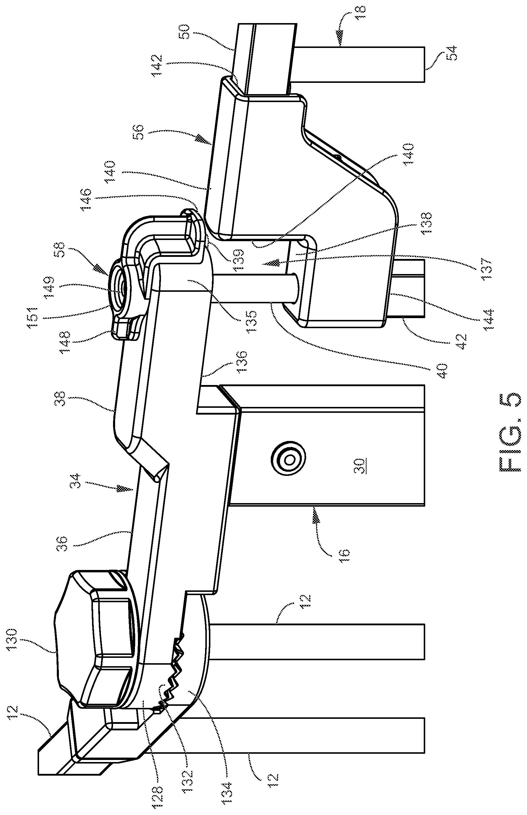 Patent US12410658 Figure 5 – Double door gate apparatus