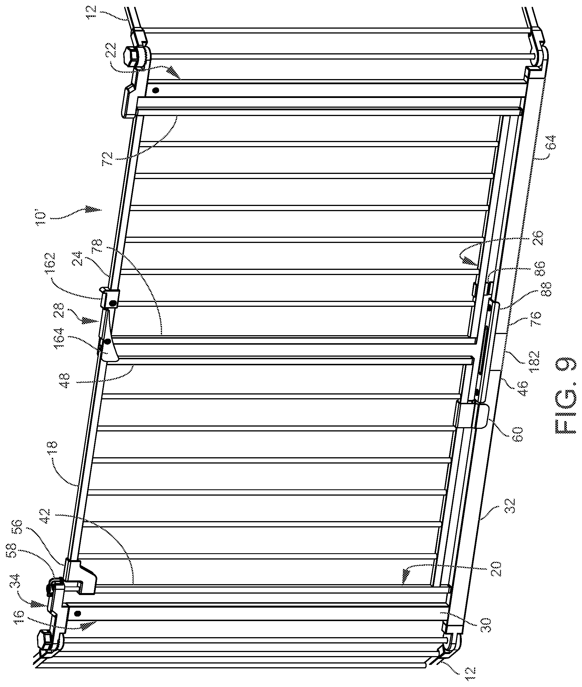 Patent US12410658 Figure 9 – Double door gate apparatus