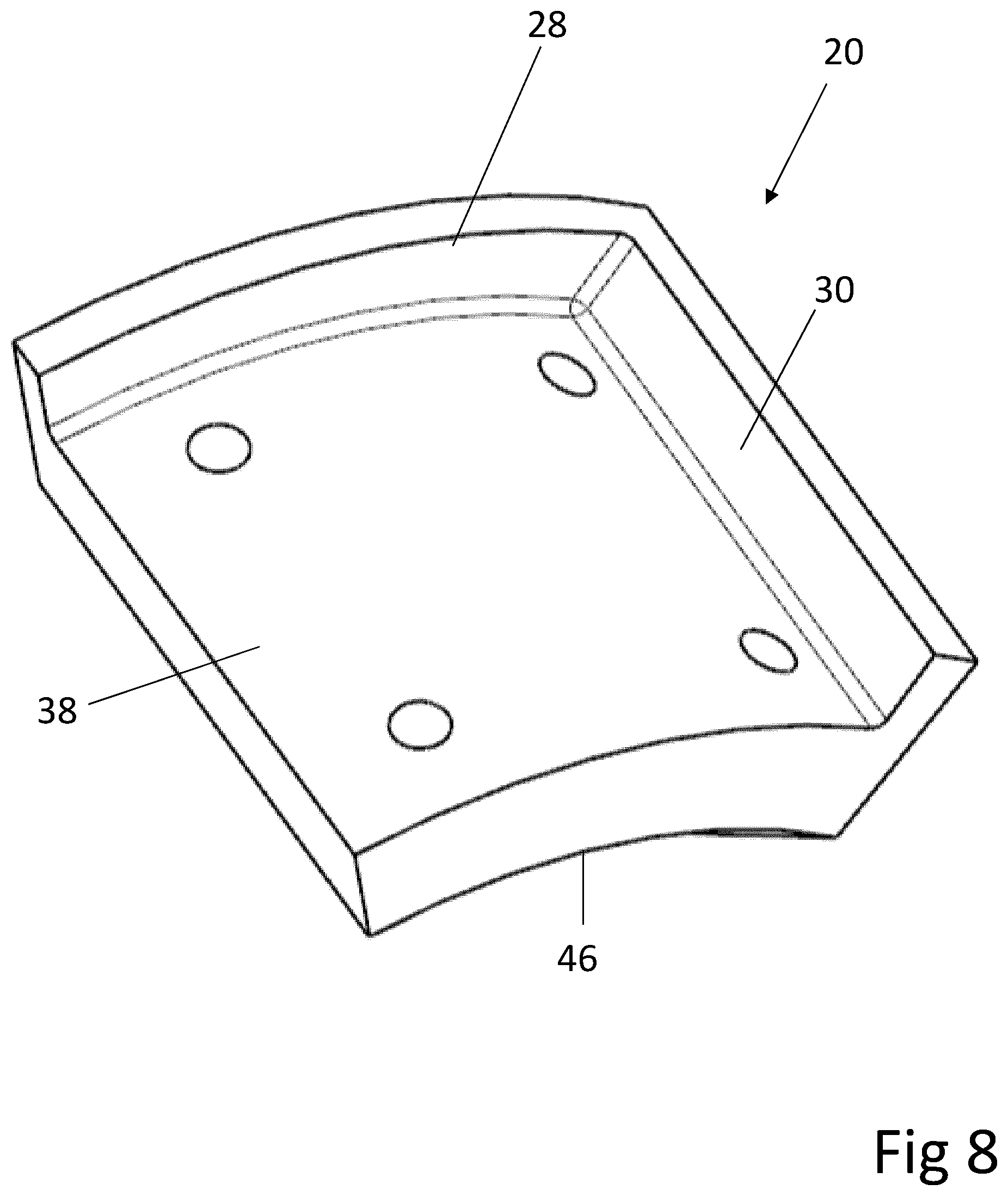 Patent US12410665 Figure 8 – Wear support assemblies for raise boring tools