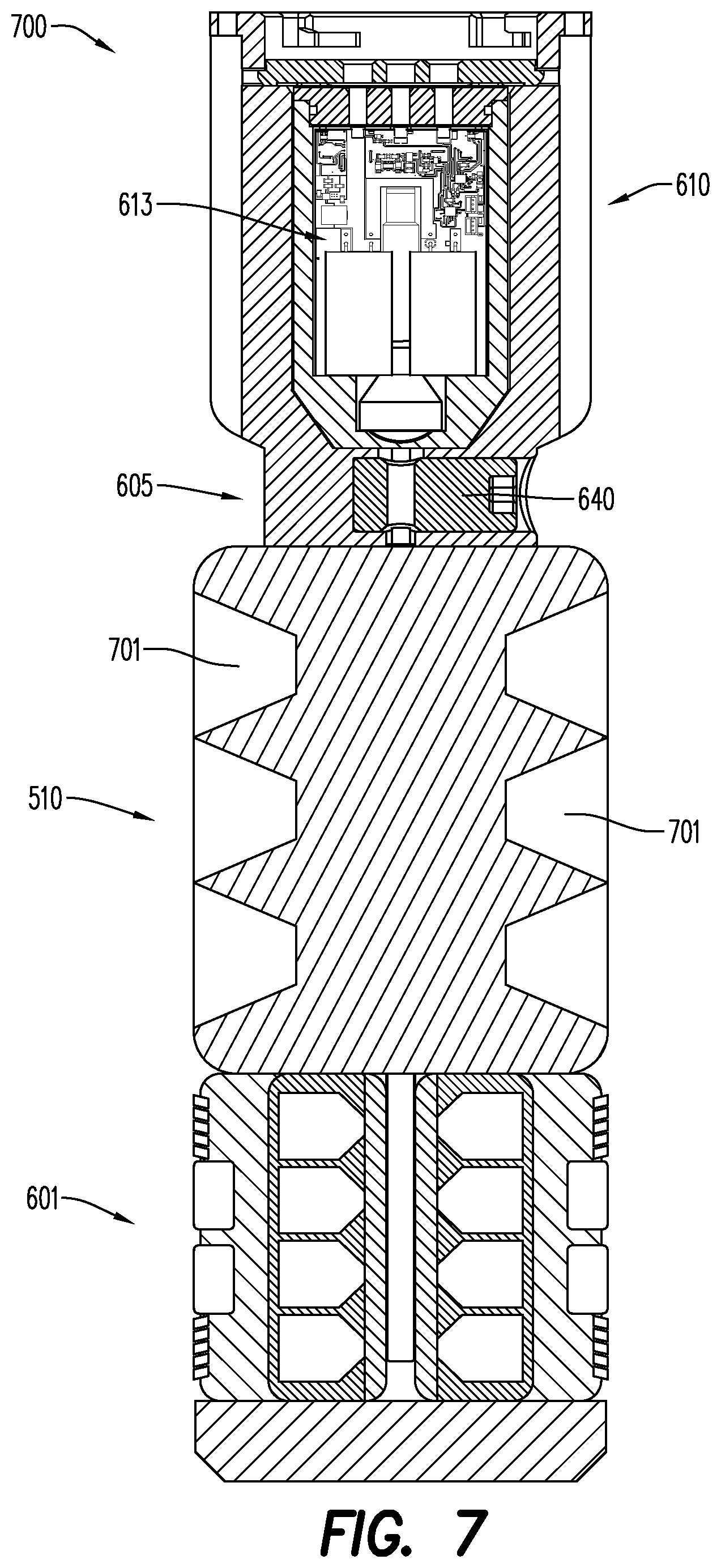 Patent US12410667 Figure 8 – Ballistically actuated wellbore tool