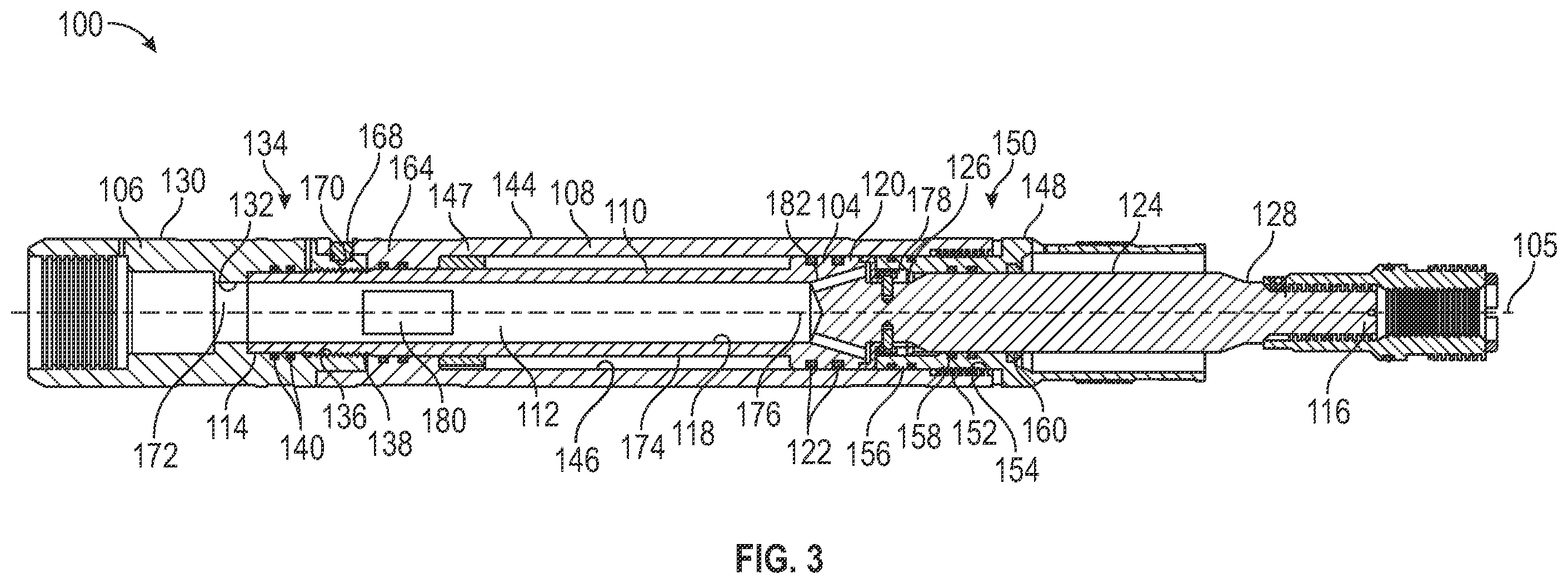 Patent US12410668 Figure 4 – Downhole setting tool with exhaust diffuser