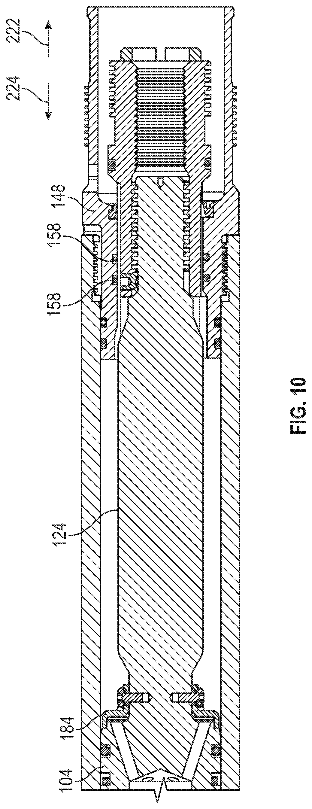 Patent US12410668 Figure 9 – Downhole setting tool with exhaust diffuser