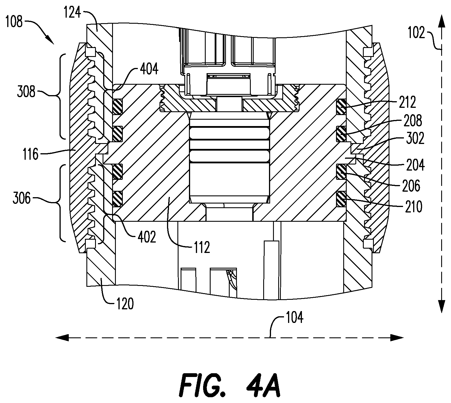 Patent US12410669 Figure 4 – Adapter assembly for use with a wellbore tool string