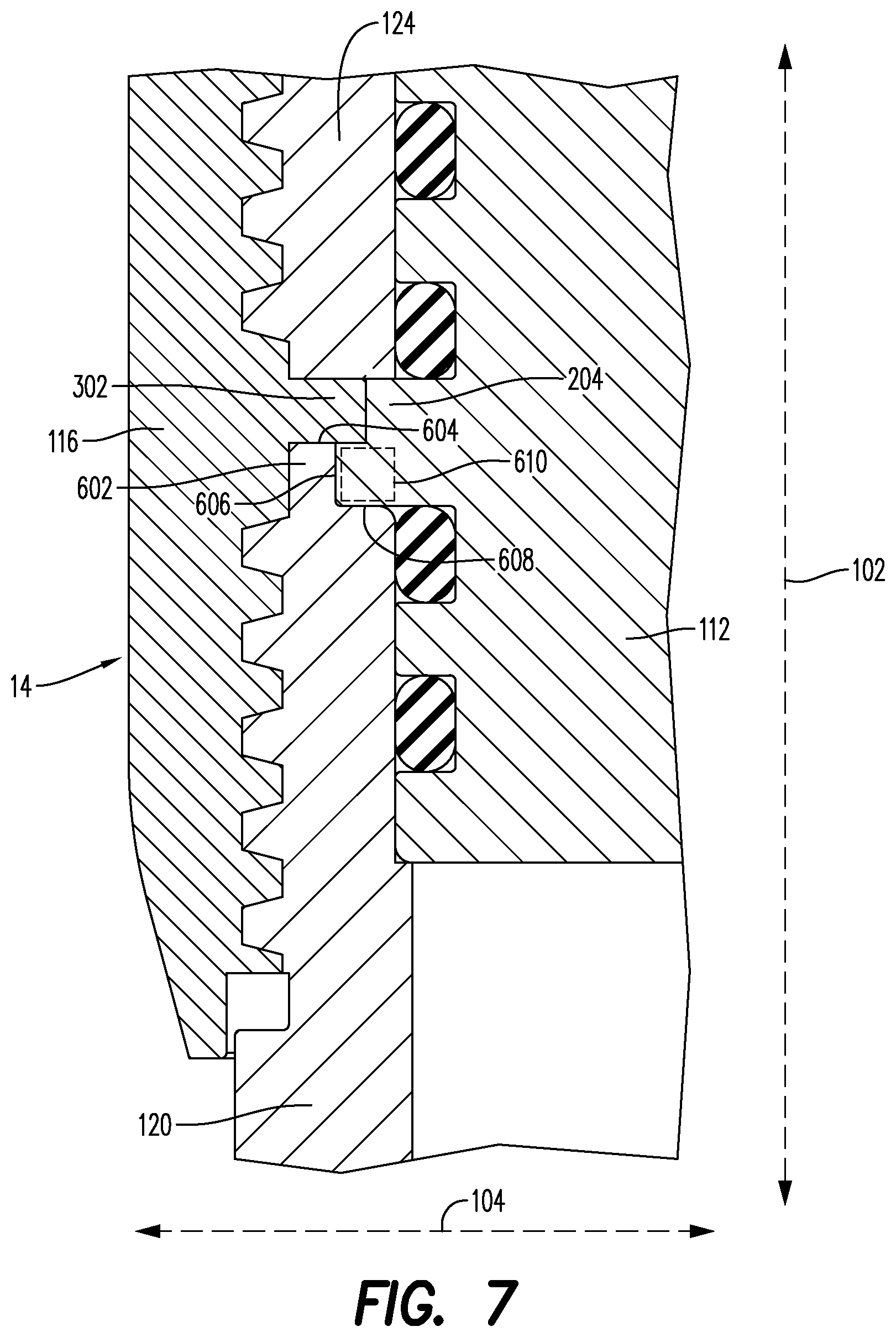 Patent US12410669 Figure 8 – Adapter assembly for use with a wellbore tool string