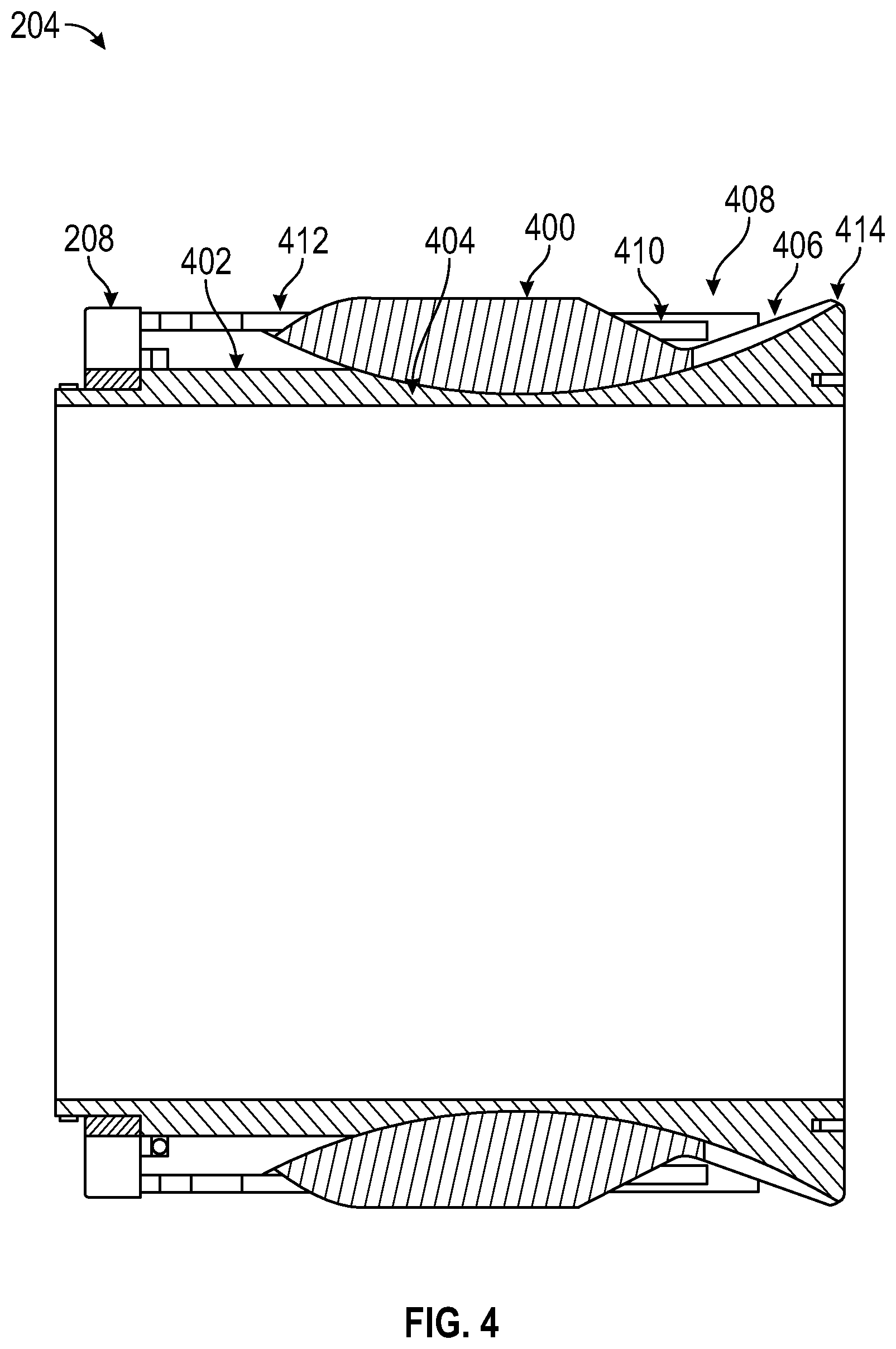 Patent US12410676 Figure 4 – Packer assembly with an anti-extrusion assembly