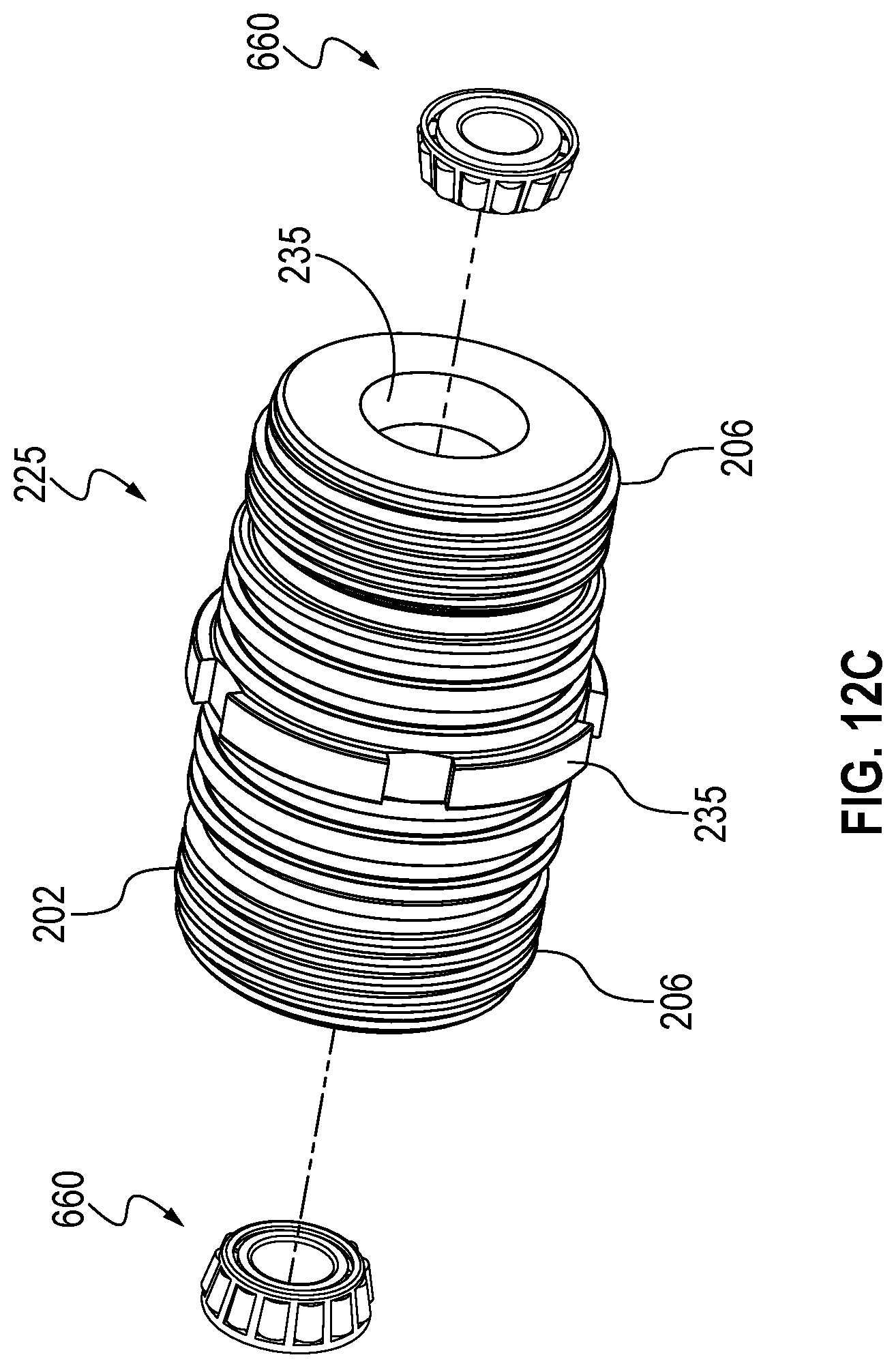 Patent US12410690 Figure 12 – Orienting perforating gun system, and method of orienting shots in a perforating gun assembly