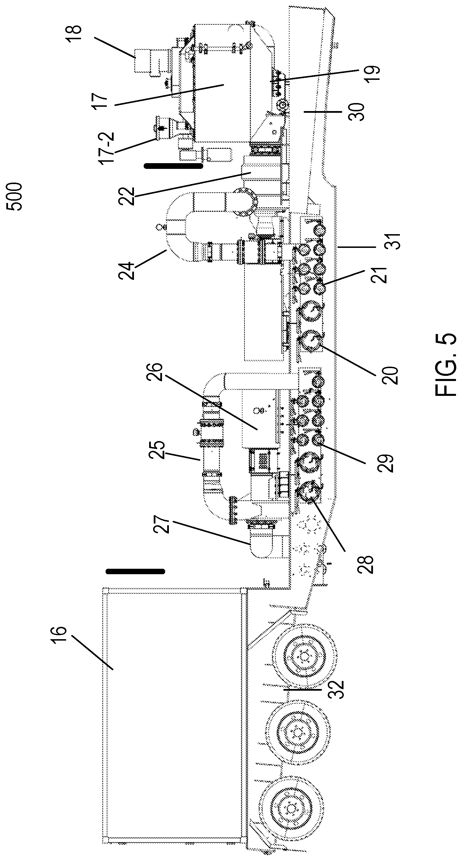 Patent US12410695 Figure 4 – Turbine fracturing equipment