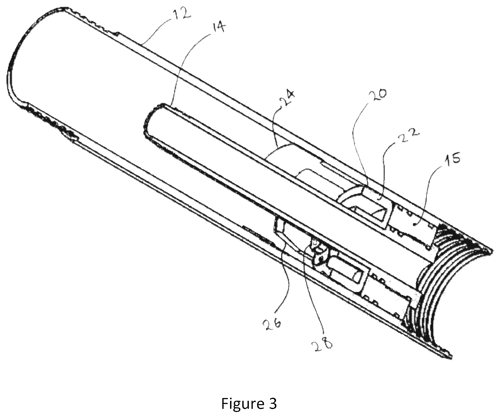 Patent US12410699 Figure 3 – Apparatus and method for measuring drilling parameters of a down-the-hole drilling operation for mineral exploration