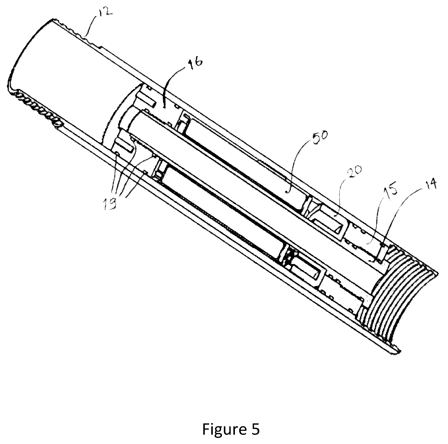 Patent US12410699 Figure 5 – Apparatus and method for measuring drilling parameters of a down-the-hole drilling operation for mineral exploration