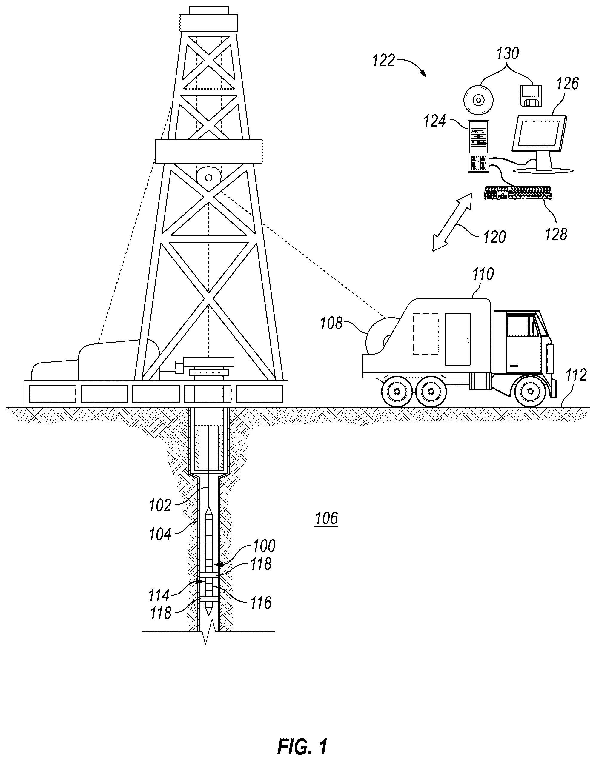 Patent US12410701 Figure 1 – Sequential selection of locations for formation pressure test for pressure gradient analysis