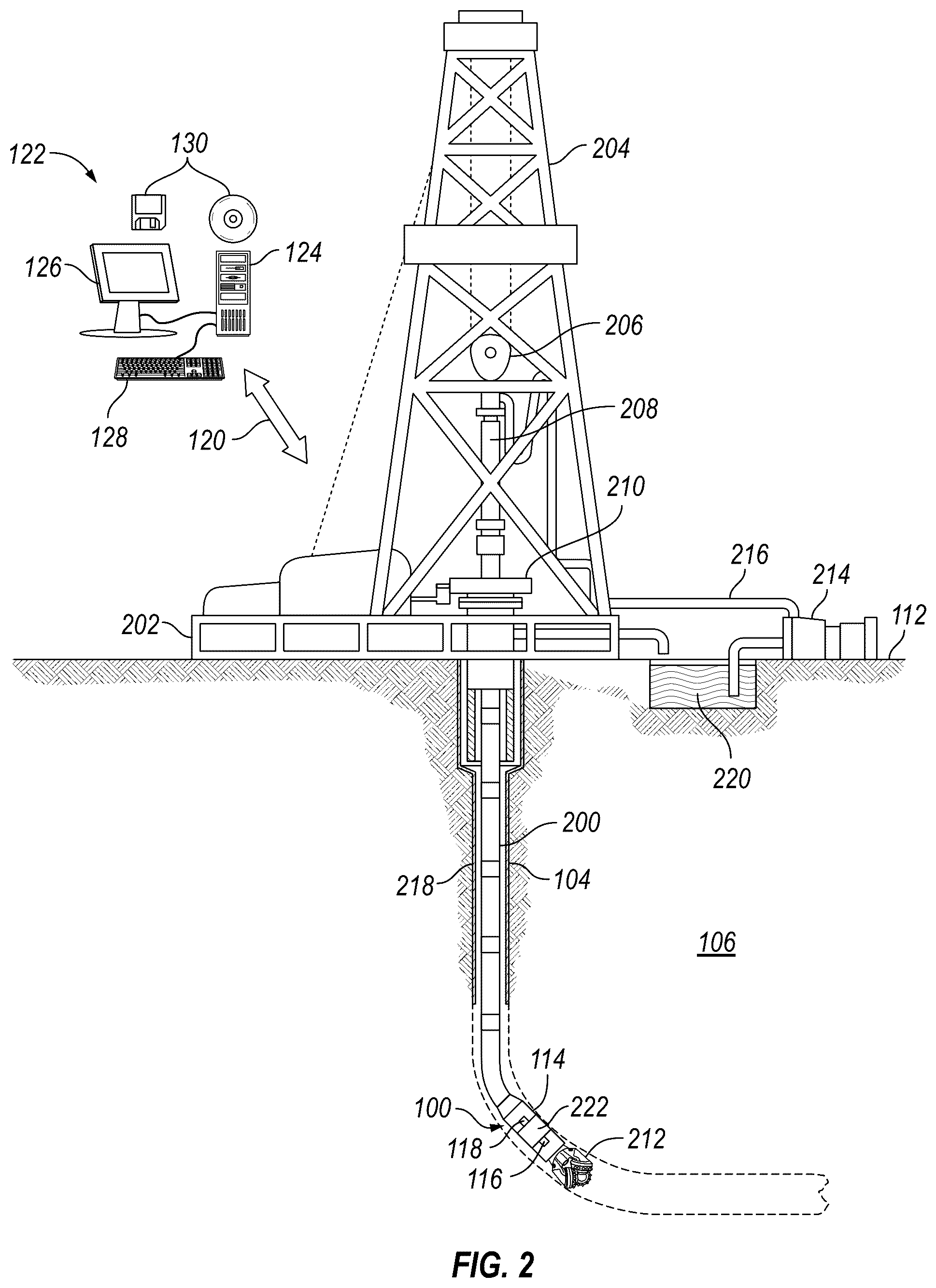 Patent US12410701 Figure 2 – Sequential selection of locations for formation pressure test for pressure gradient analysis