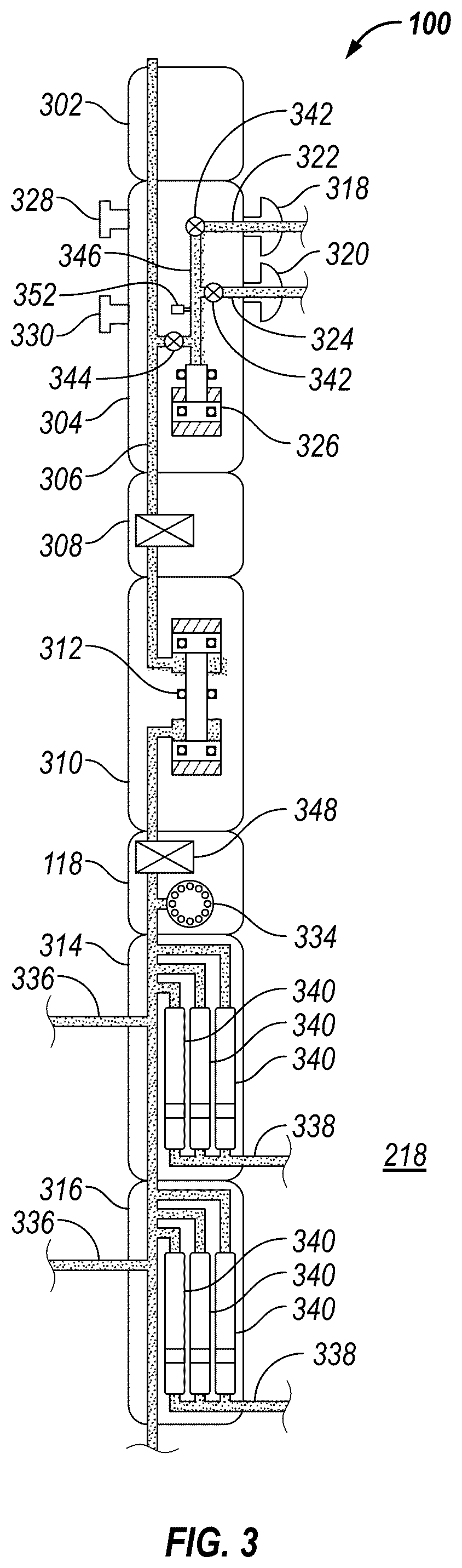 Patent US12410701 Figure 3 – Sequential selection of locations for formation pressure test for pressure gradient analysis