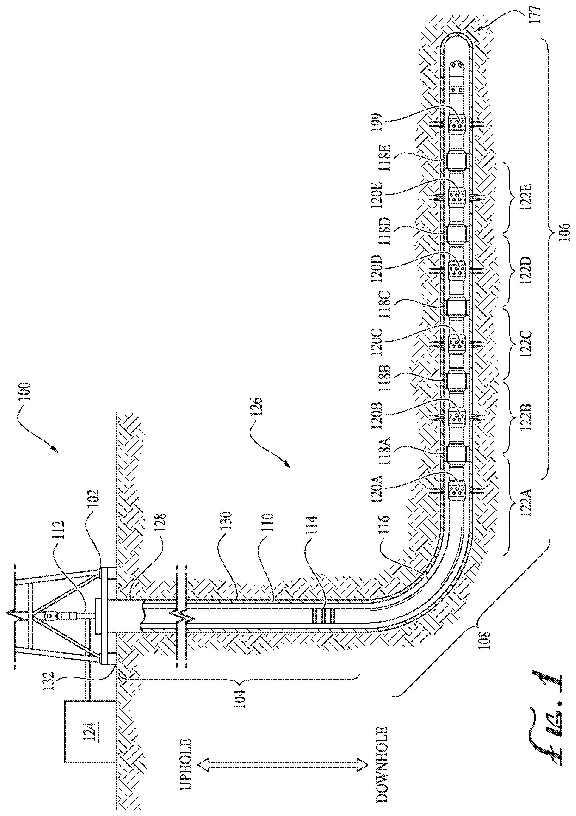 Patent US12410702 Figure 1 – Toe sleeves and methods of use