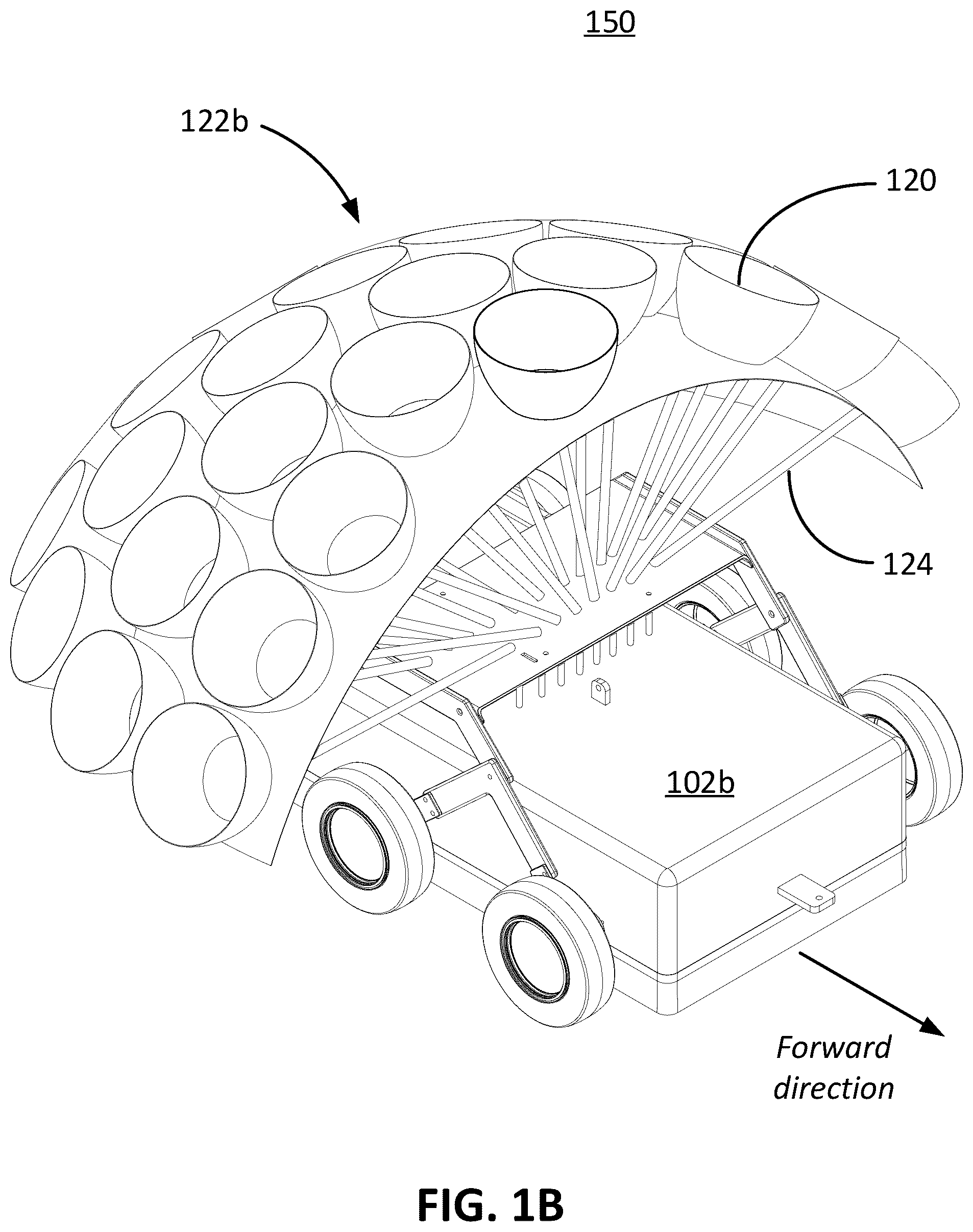 Patent US12410709 Figure 2 – Compound parabolic concentrator arrangement