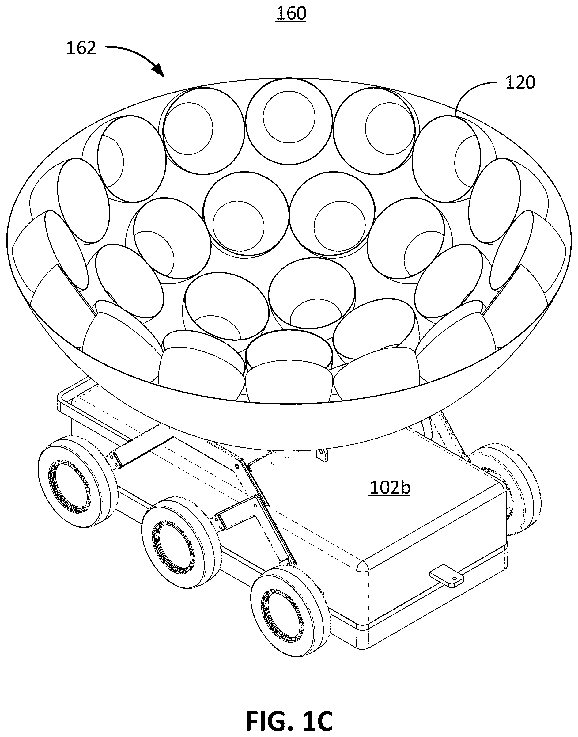 Patent US12410709 Figure 3 – Compound parabolic concentrator arrangement