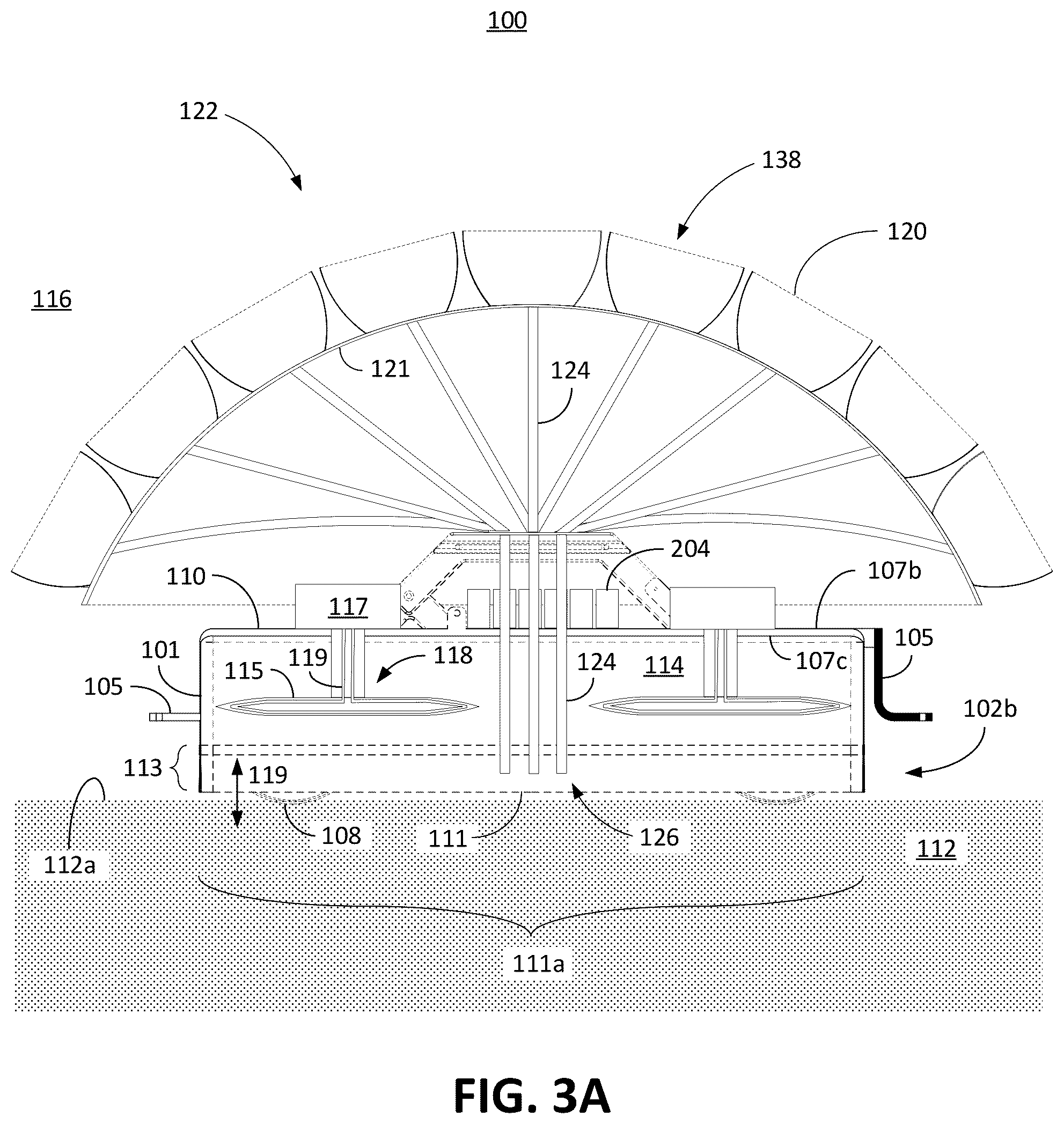Patent US12410709 Figure 6 – Compound parabolic concentrator arrangement