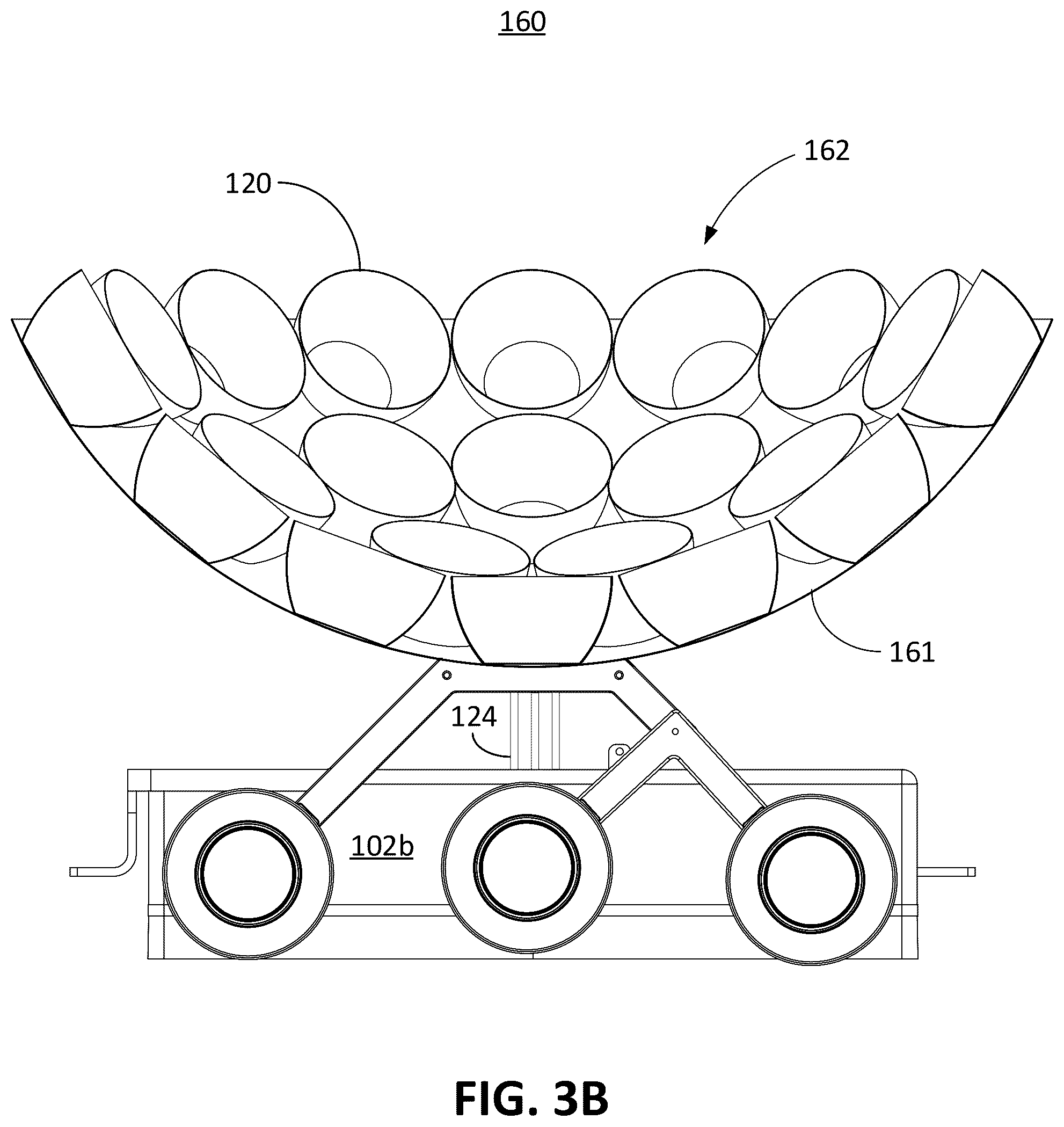 Patent US12410709 Figure 7 – Compound parabolic concentrator arrangement