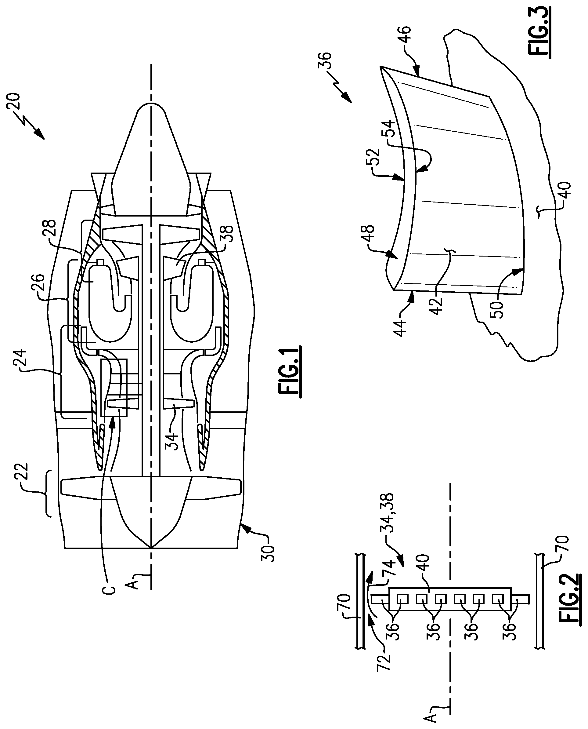 Patent US12410714 Figure 1 – Airfoil thickness profile for minimizing tip leakage flow