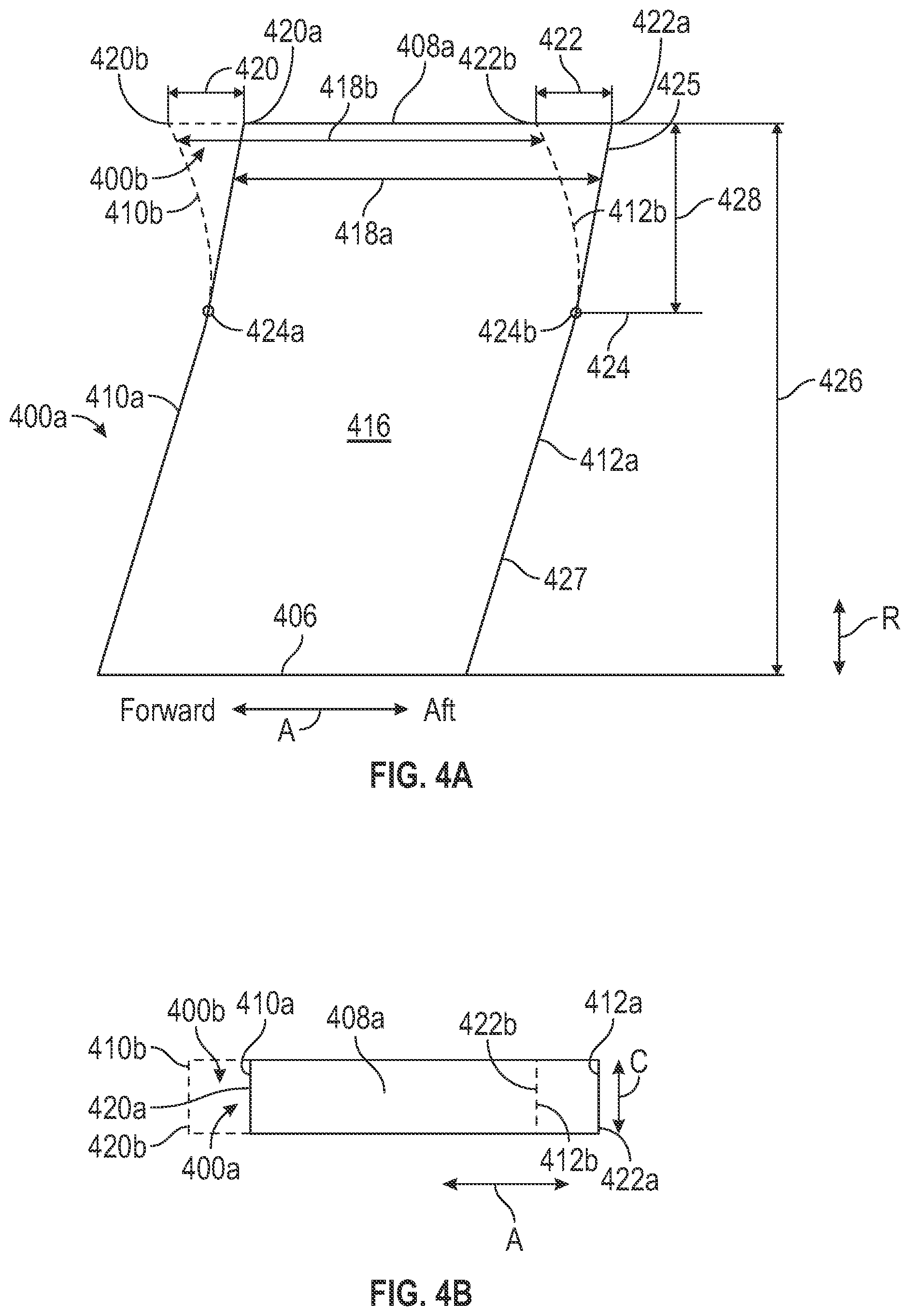 Patent US12410715 Figure 4 – Rotor blade system for turbine engines