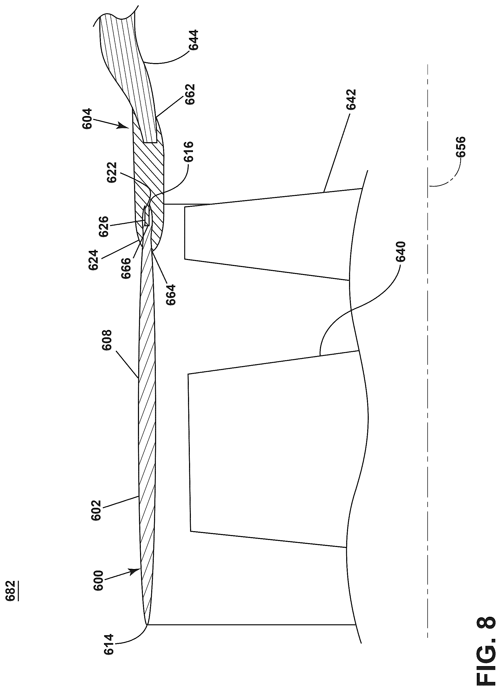 Patent US12410716 Figure 8 – Engine component
