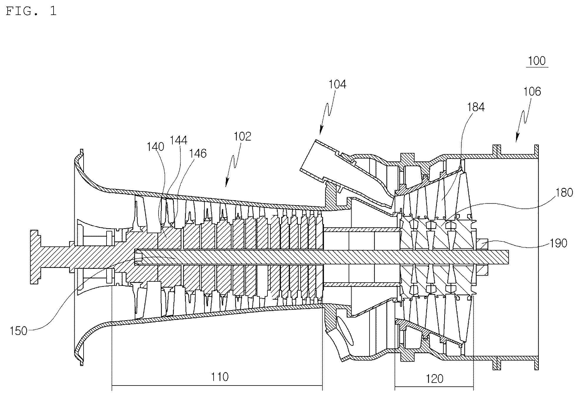 Patent US12410717 Figure 1 – Gas turbine blade with cooling flow paths and gas turbine including the same