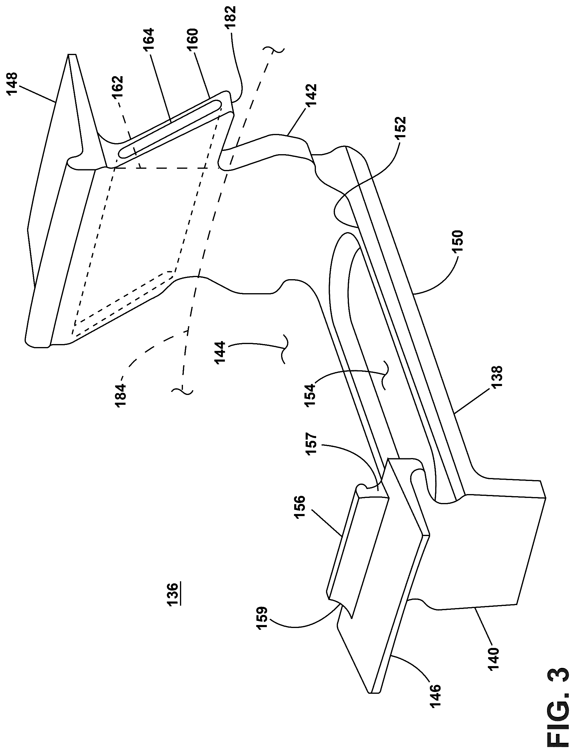 Patent US12410720 Figure 3 – Turbine engine having a rotatable disk and a blade