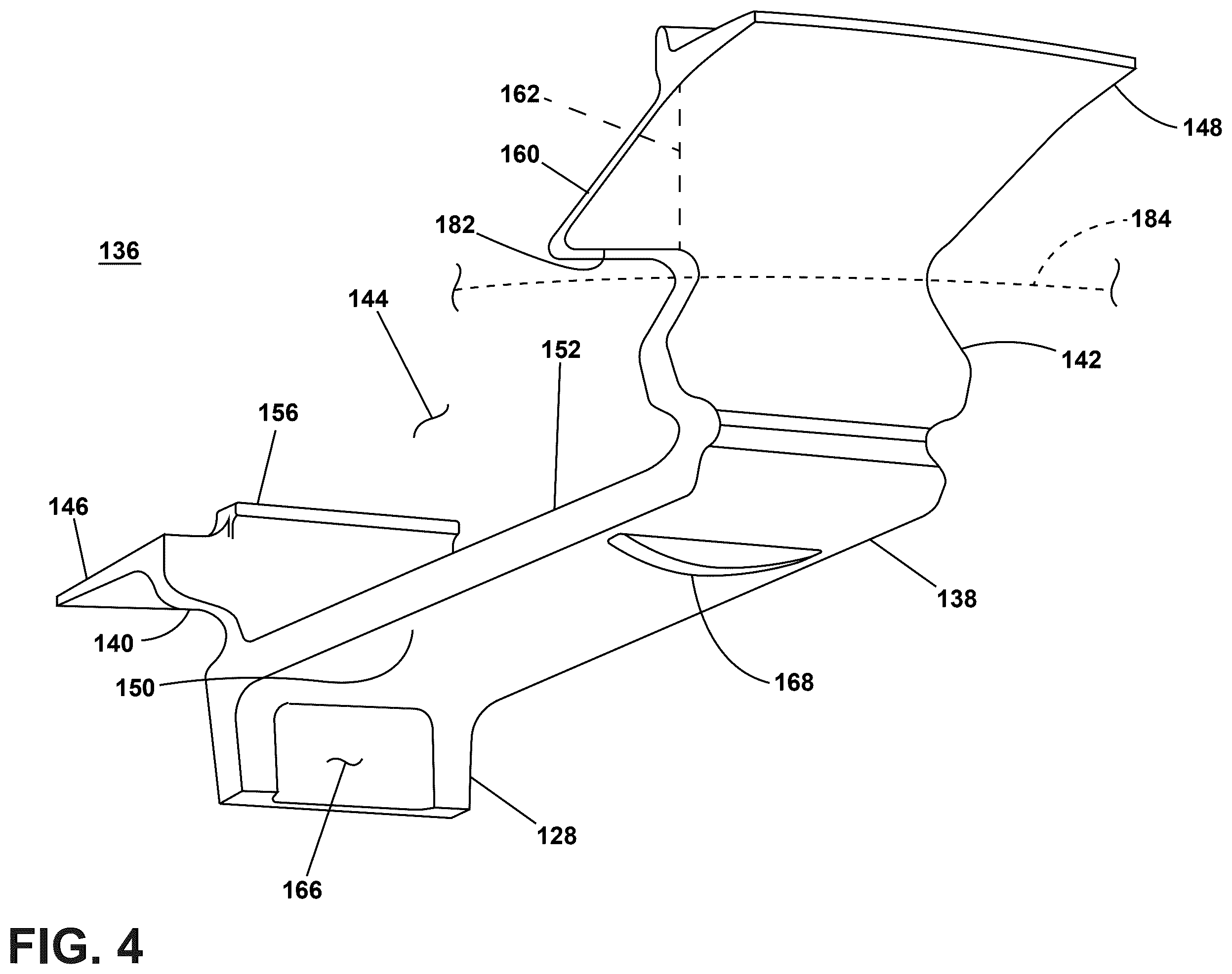 Patent US12410720 Figure 4 – Turbine engine having a rotatable disk and a blade
