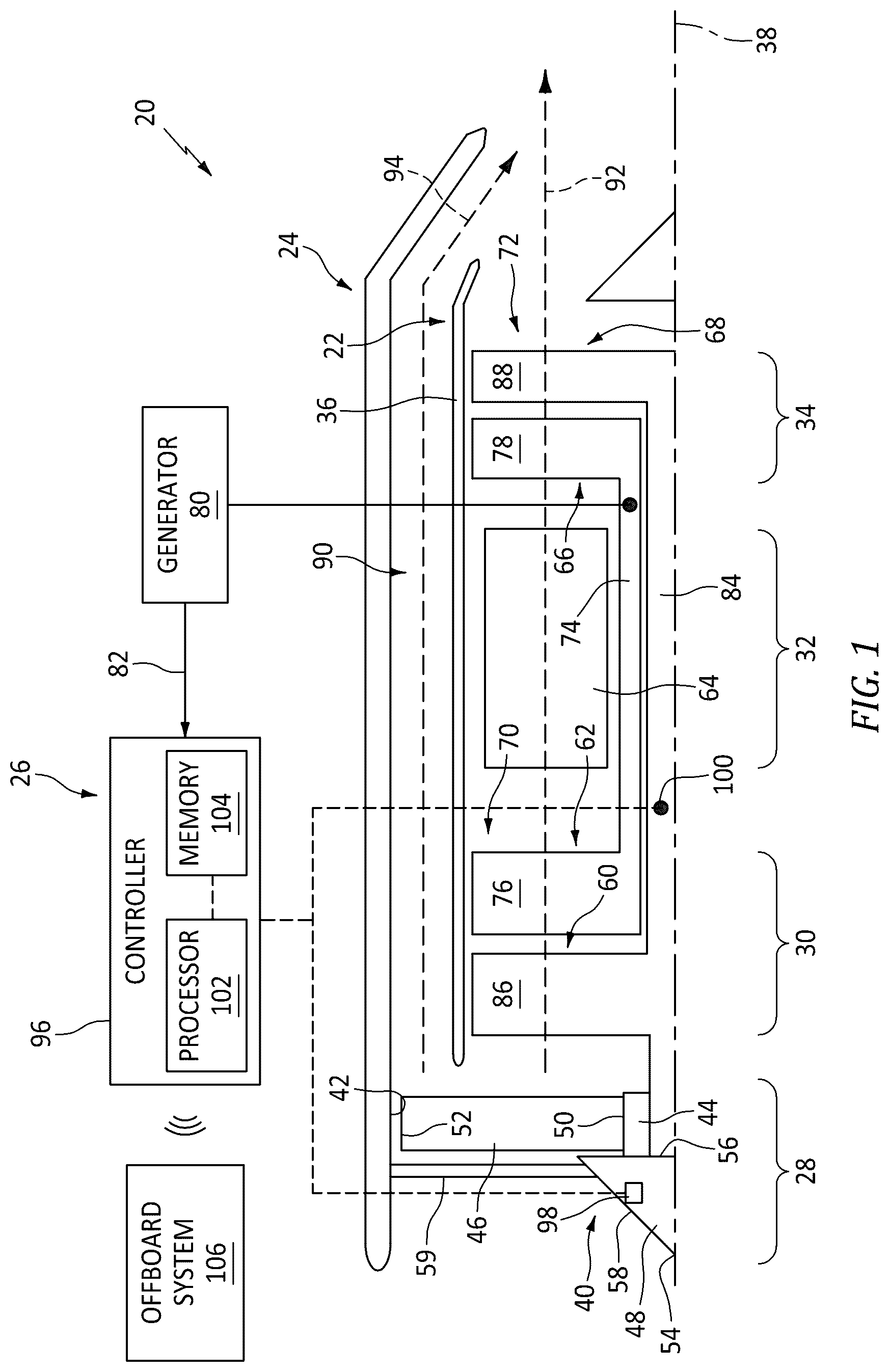 Patent US12410727 Figure 1 – Propulsor blade imaging assembly method for an aircraft propulsion system