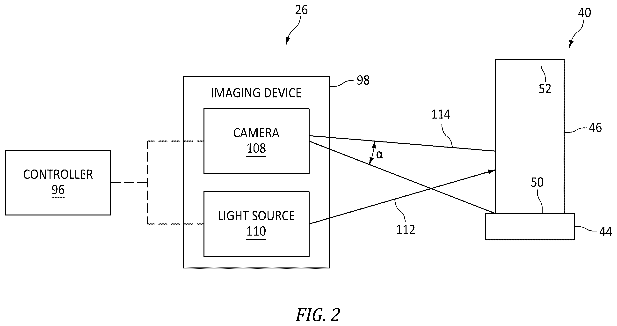 Patent US12410727 Figure 2 – Propulsor blade imaging assembly method for an aircraft propulsion system