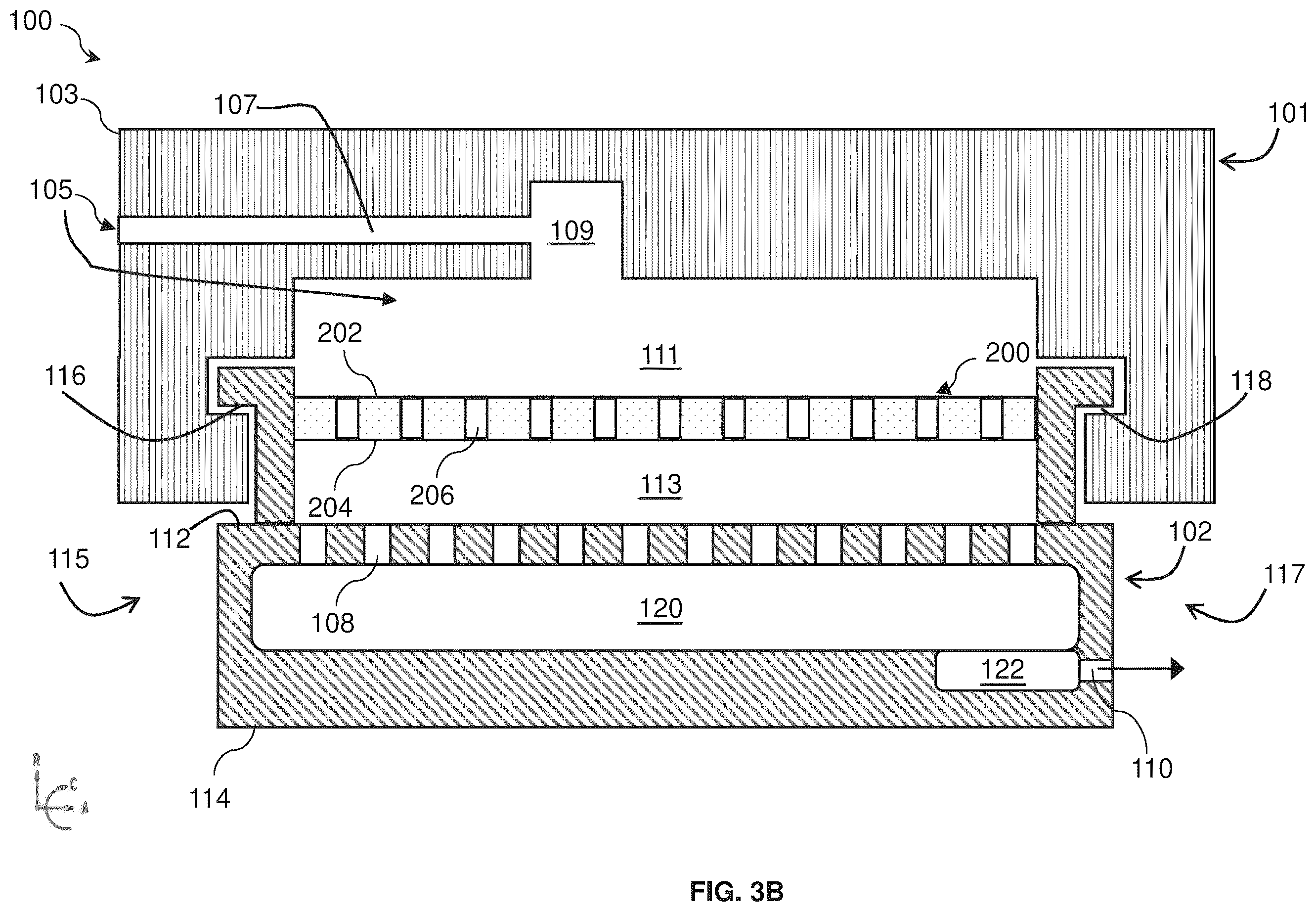 Patent US12410730 Figure 4 – Turbine shroud and turbomachine with cooling circuit