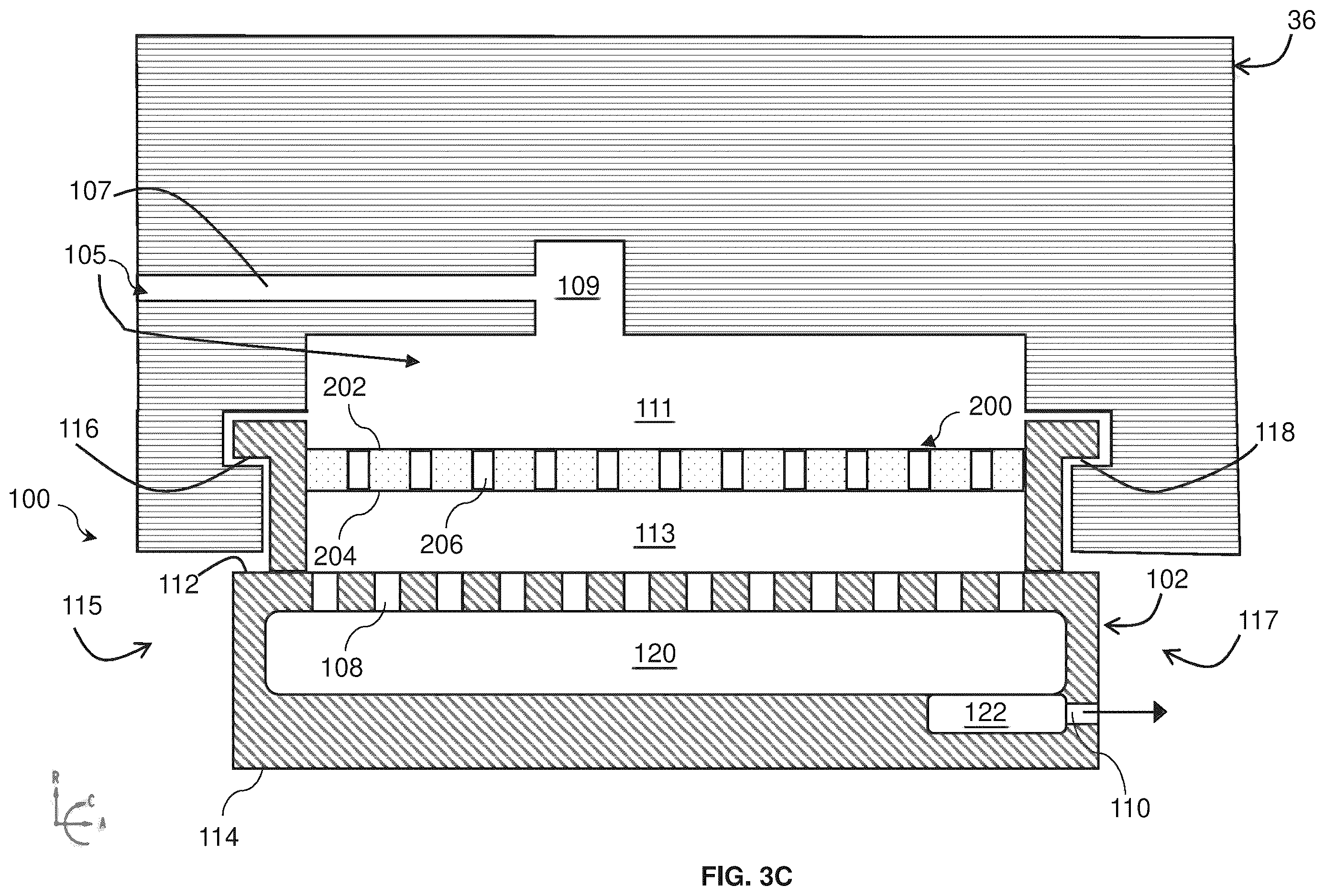 Patent US12410730 Figure 5 – Turbine shroud and turbomachine with cooling circuit