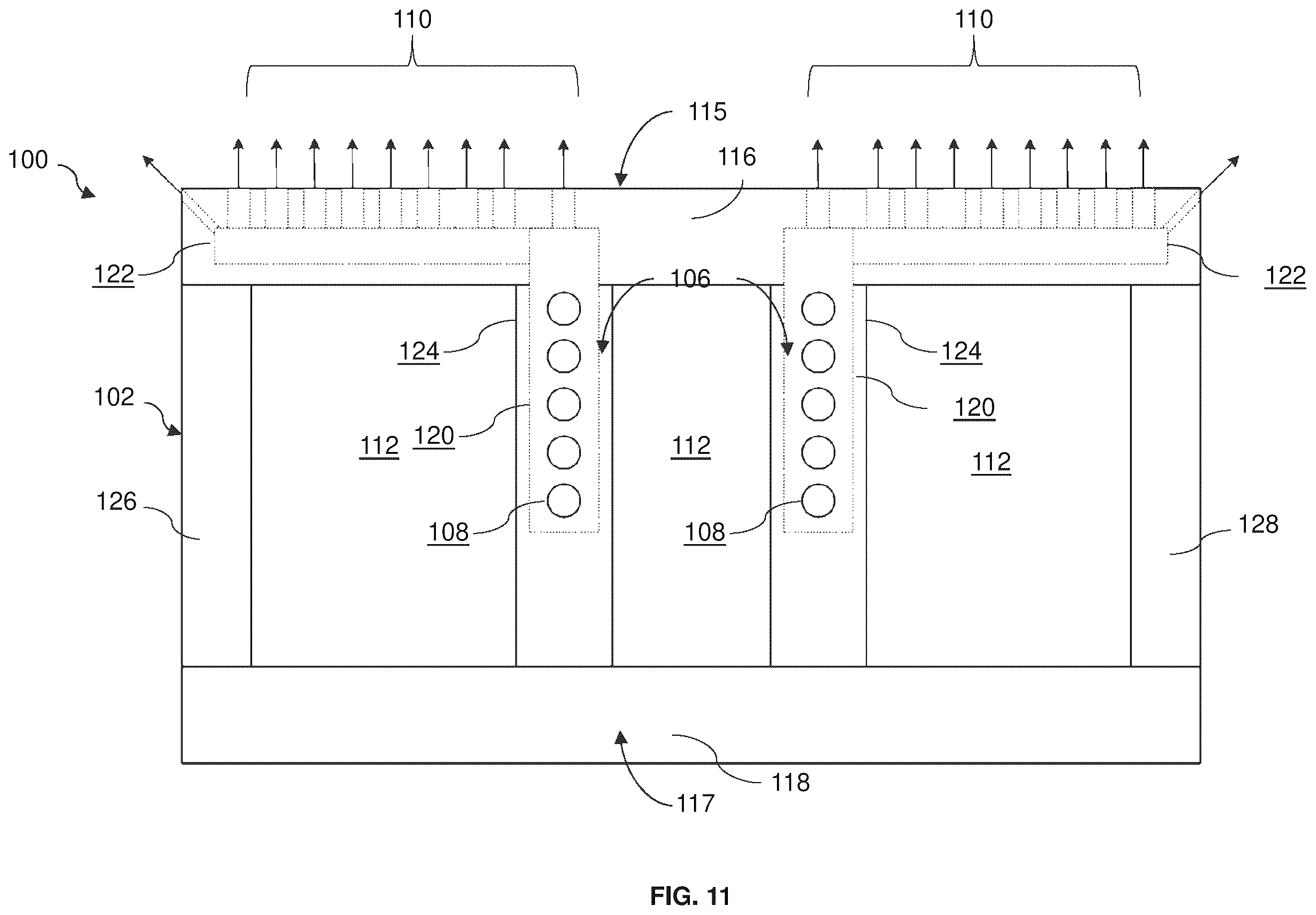 Patent US12410730 Figure 13 – Turbine shroud and turbomachine with cooling circuit