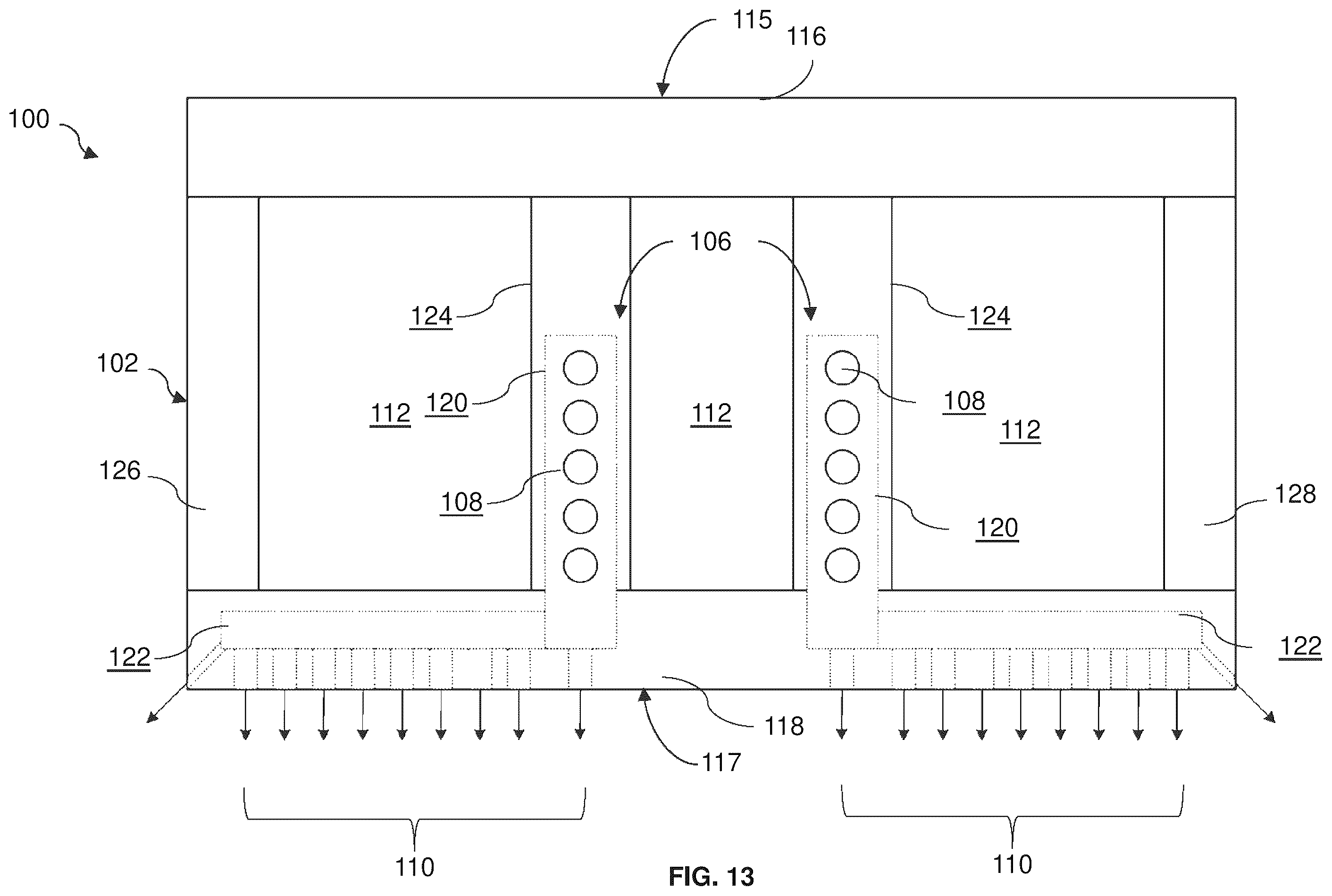 Patent US12410730 Figure 15 – Turbine shroud and turbomachine with cooling circuit