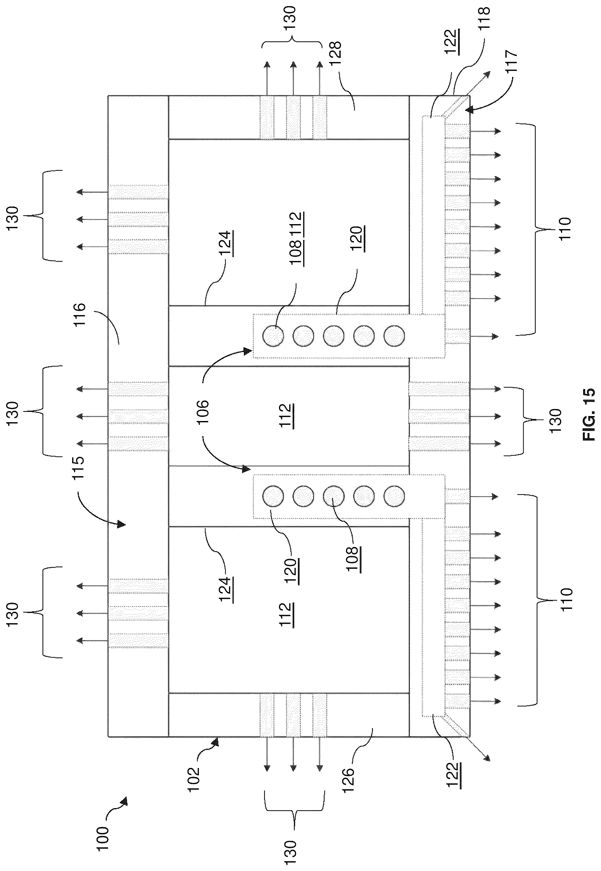 Patent US12410730 Figure 17 – Turbine shroud and turbomachine with cooling circuit