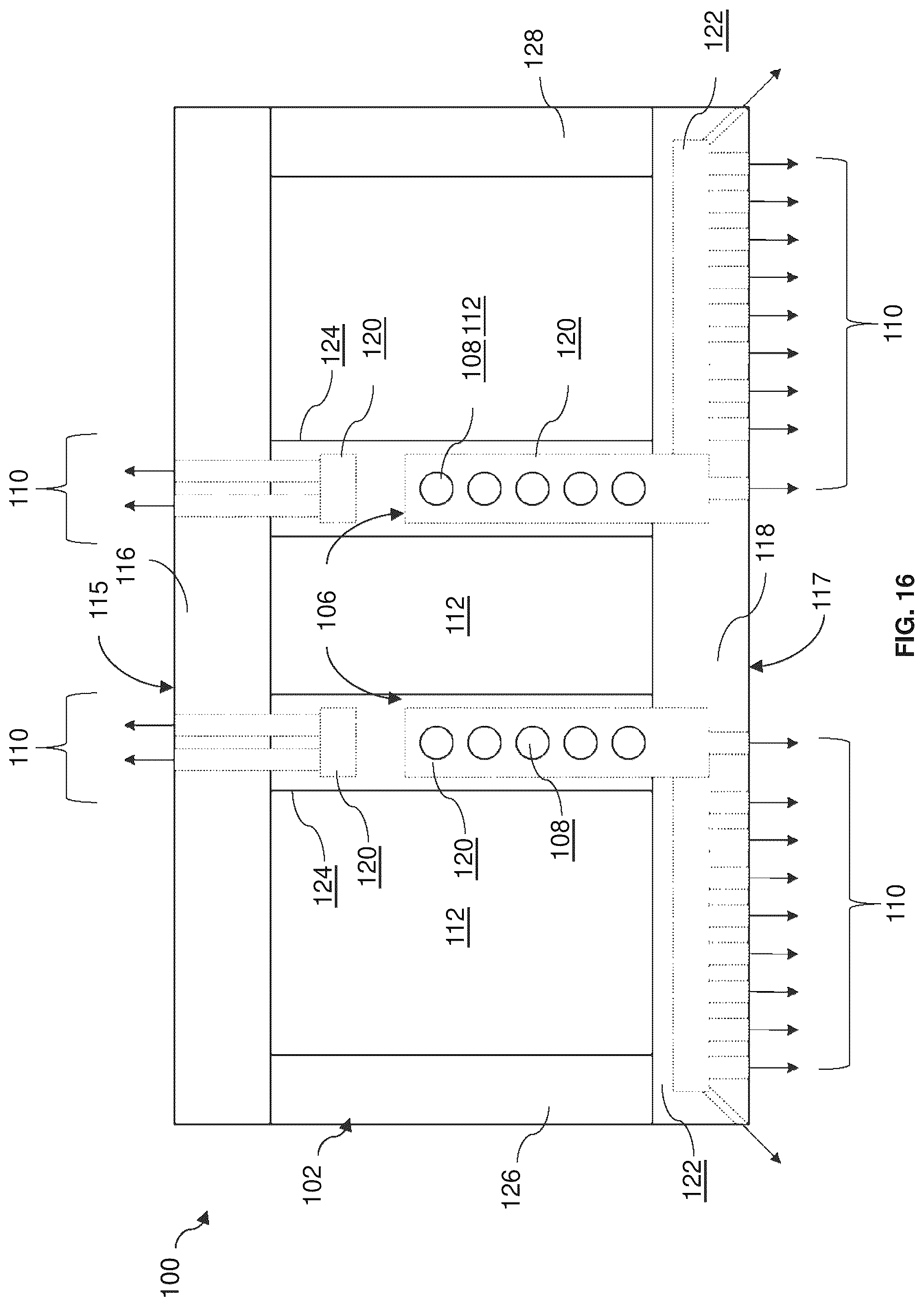 Patent US12410730 Figure 18 – Turbine shroud and turbomachine with cooling circuit