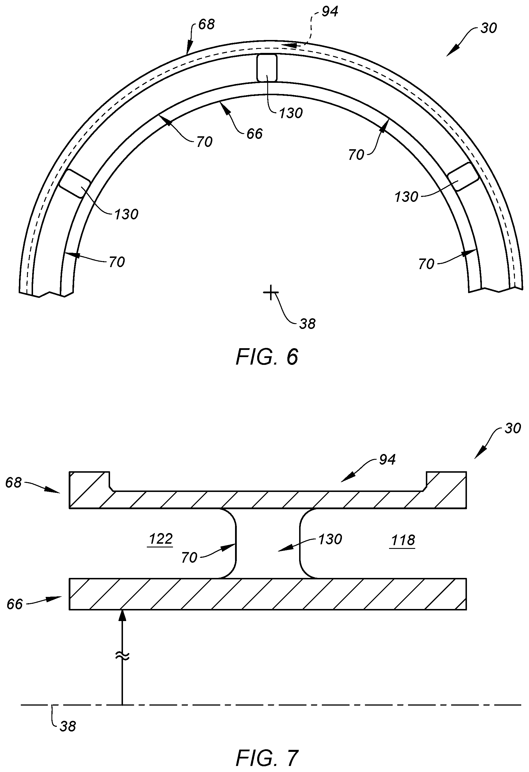 Patent US12410732 Figure 5 – Flexible support for aircraft motor bearing