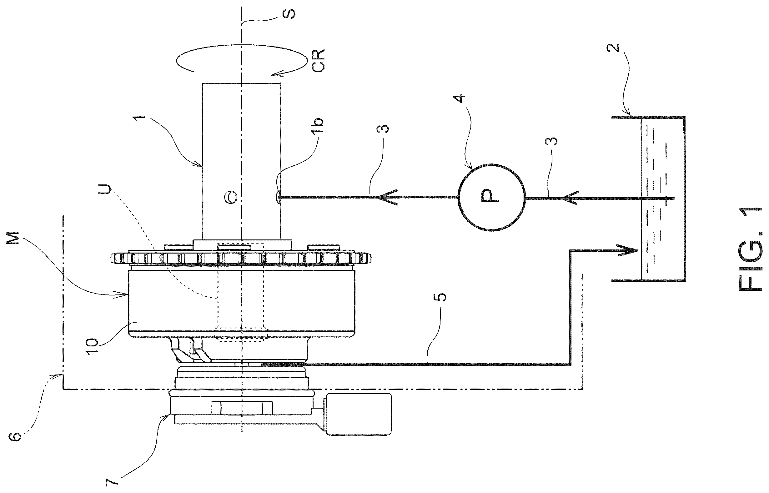 Patent US12410733 Figure 1 – Fluid control valve unit and valve timing change device